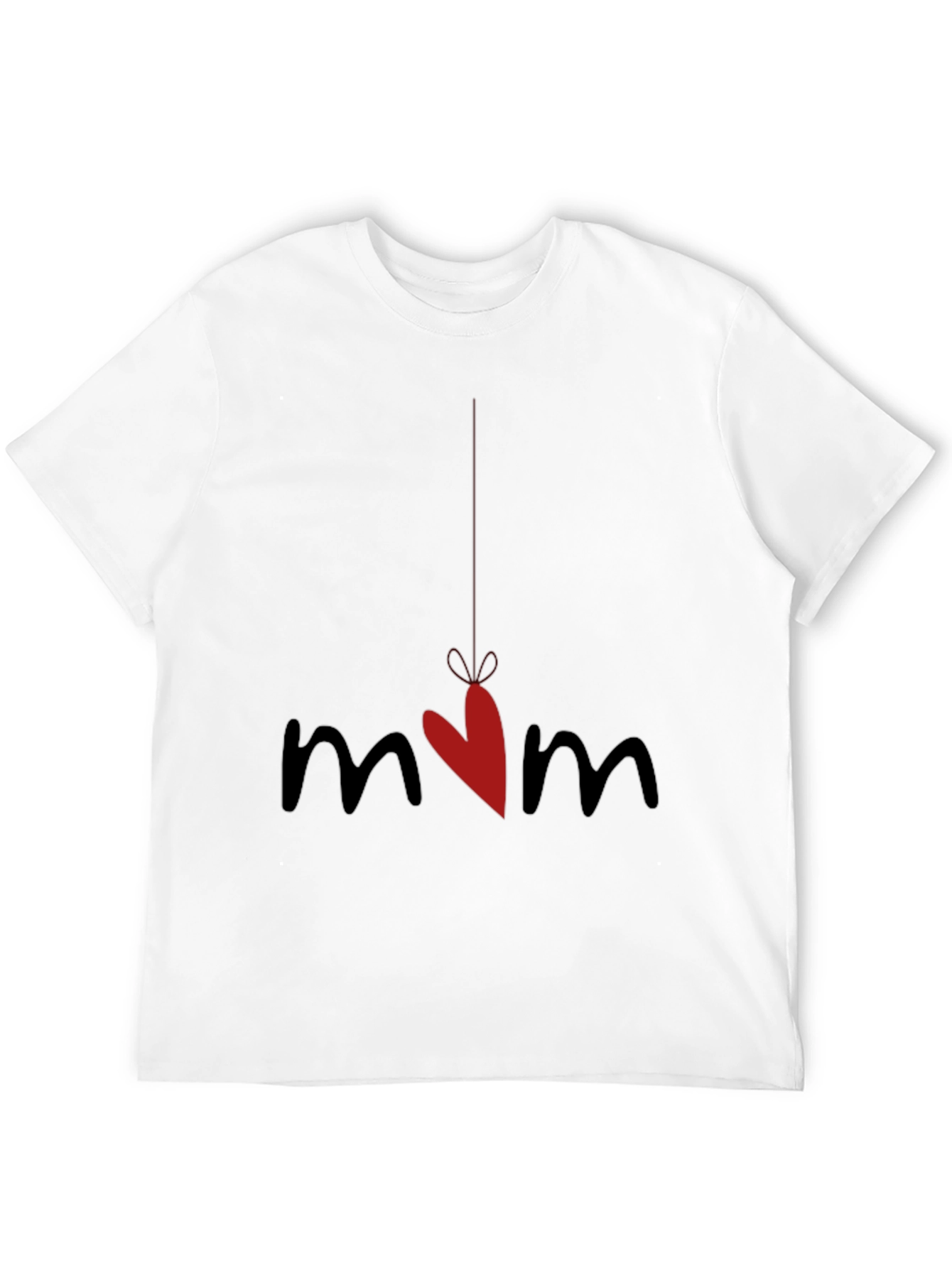 Mom Heart Graphic Tee - Cute Mothers Day Gift