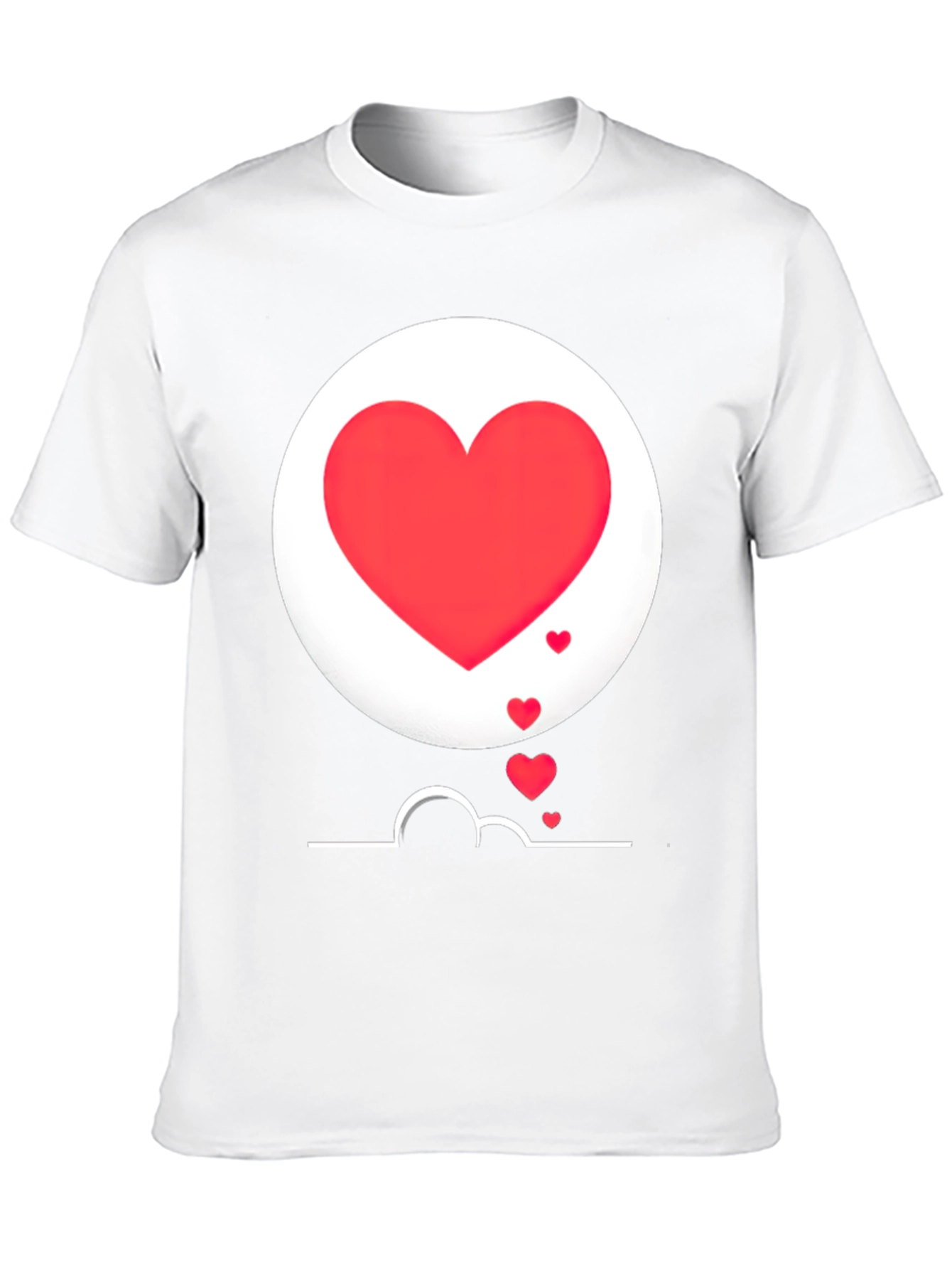 Heart Graphic Black T-Shirt