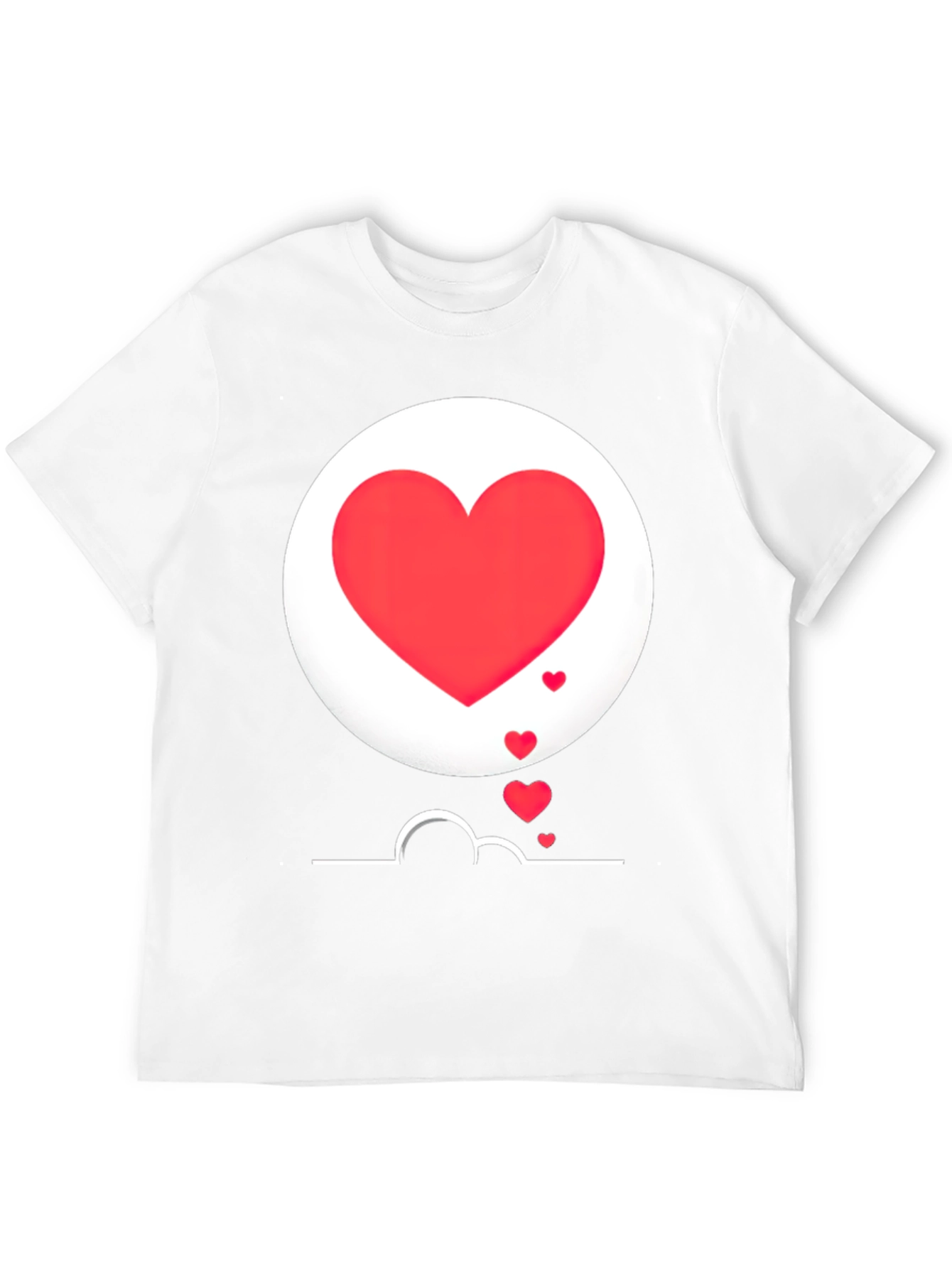 Heart Graphic Black T-Shirt