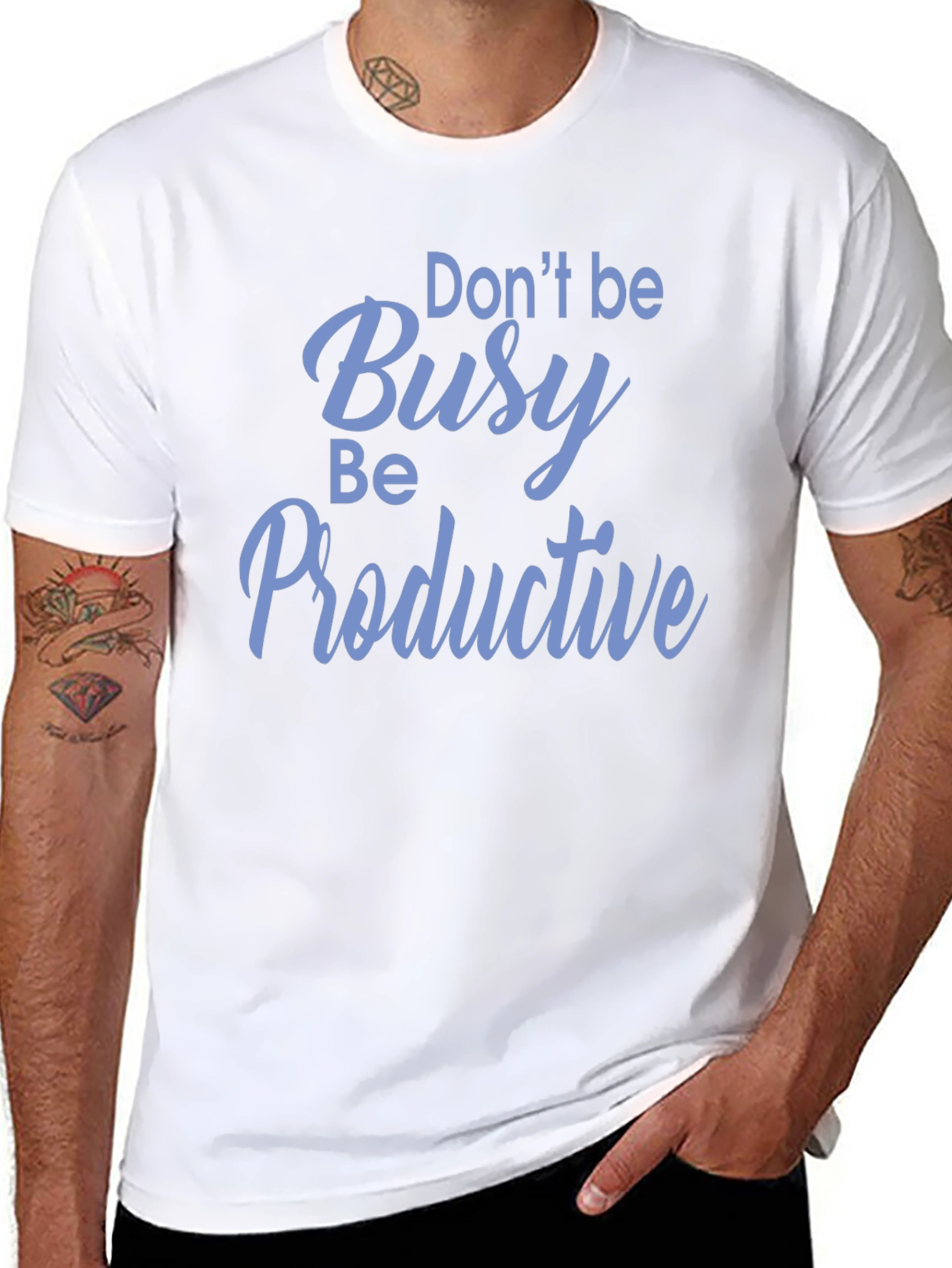 Dont Be Busy Be Productive Black T-Shirt