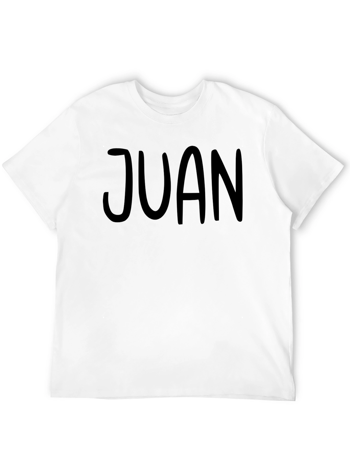 Custom Name Black T-Shirt - Personalized Text Tee