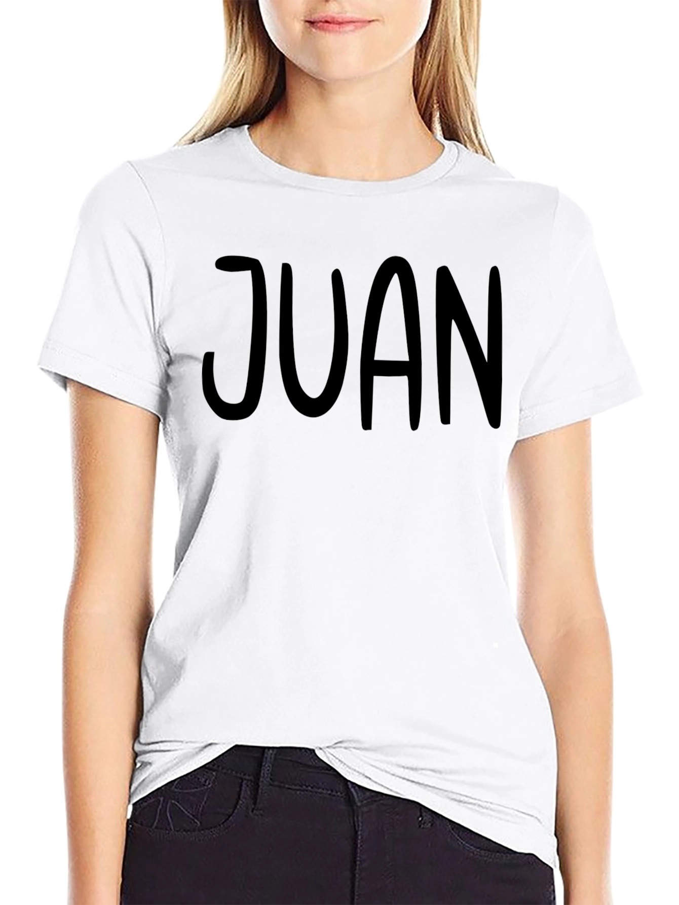 Custom Name Black T-Shirt - Personalized Text Tee