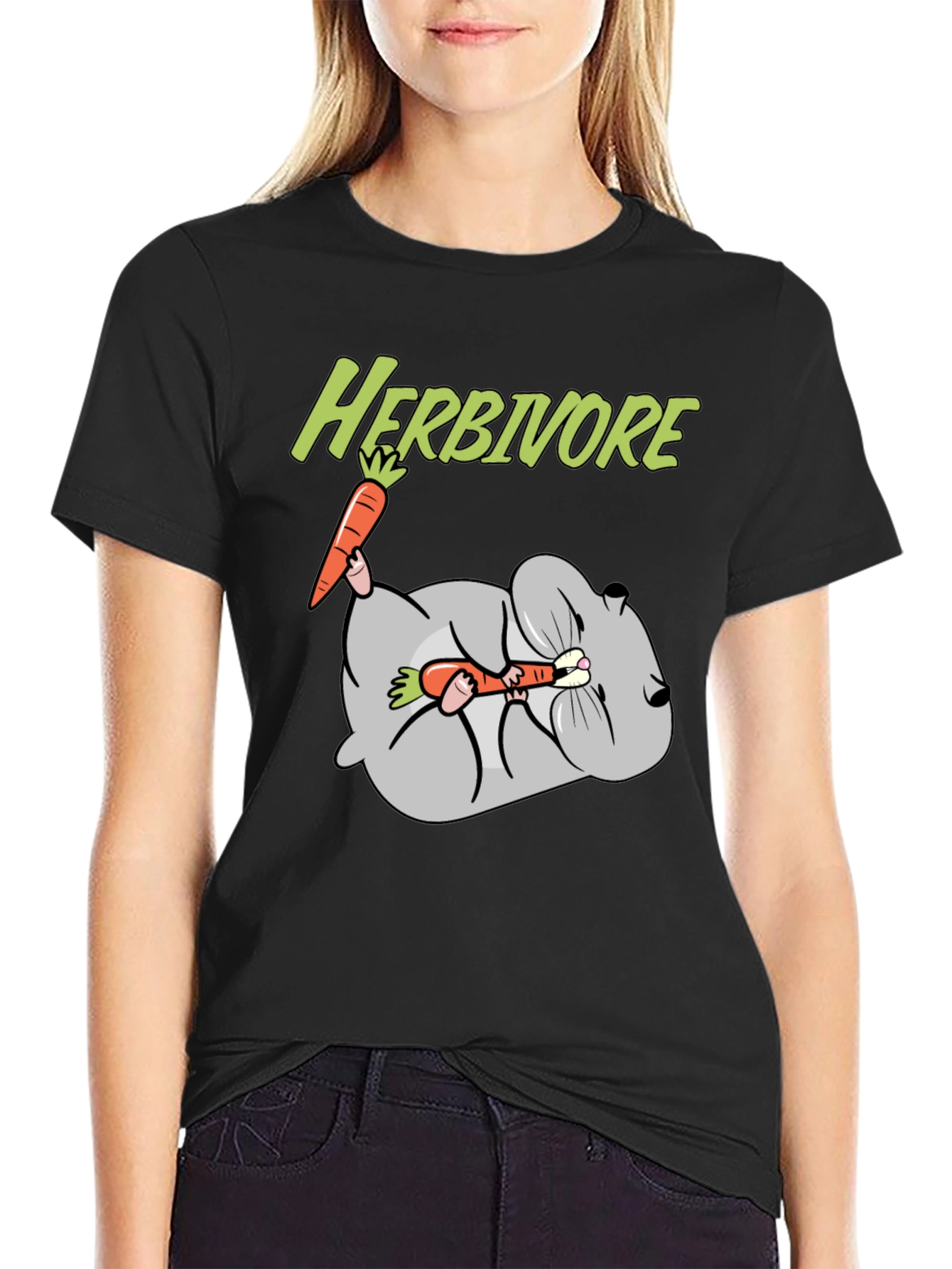 Herbivore Rabbit Carrot Graphic T-Shirt