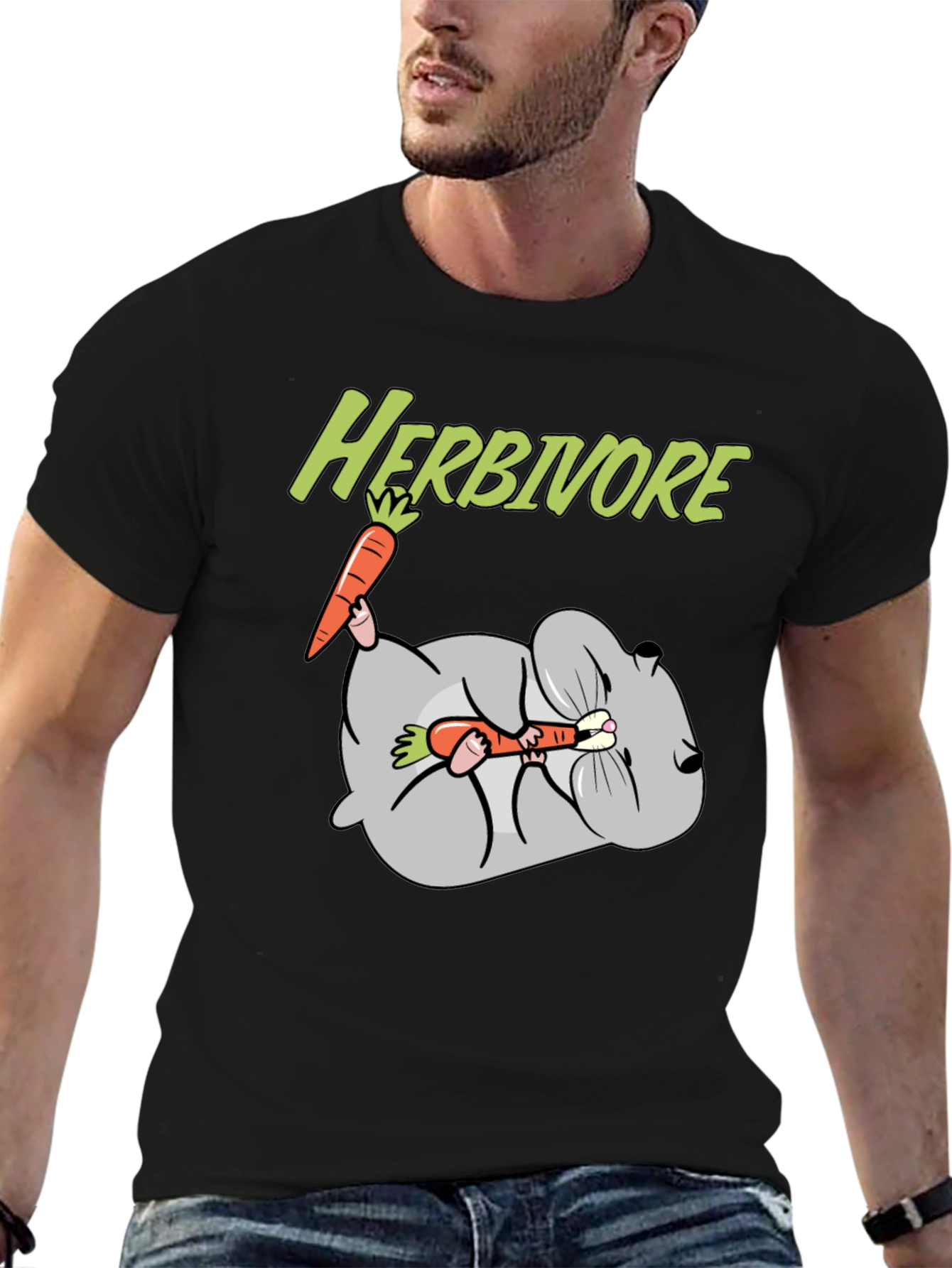 Herbivore Rabbit Carrot Graphic T-Shirt