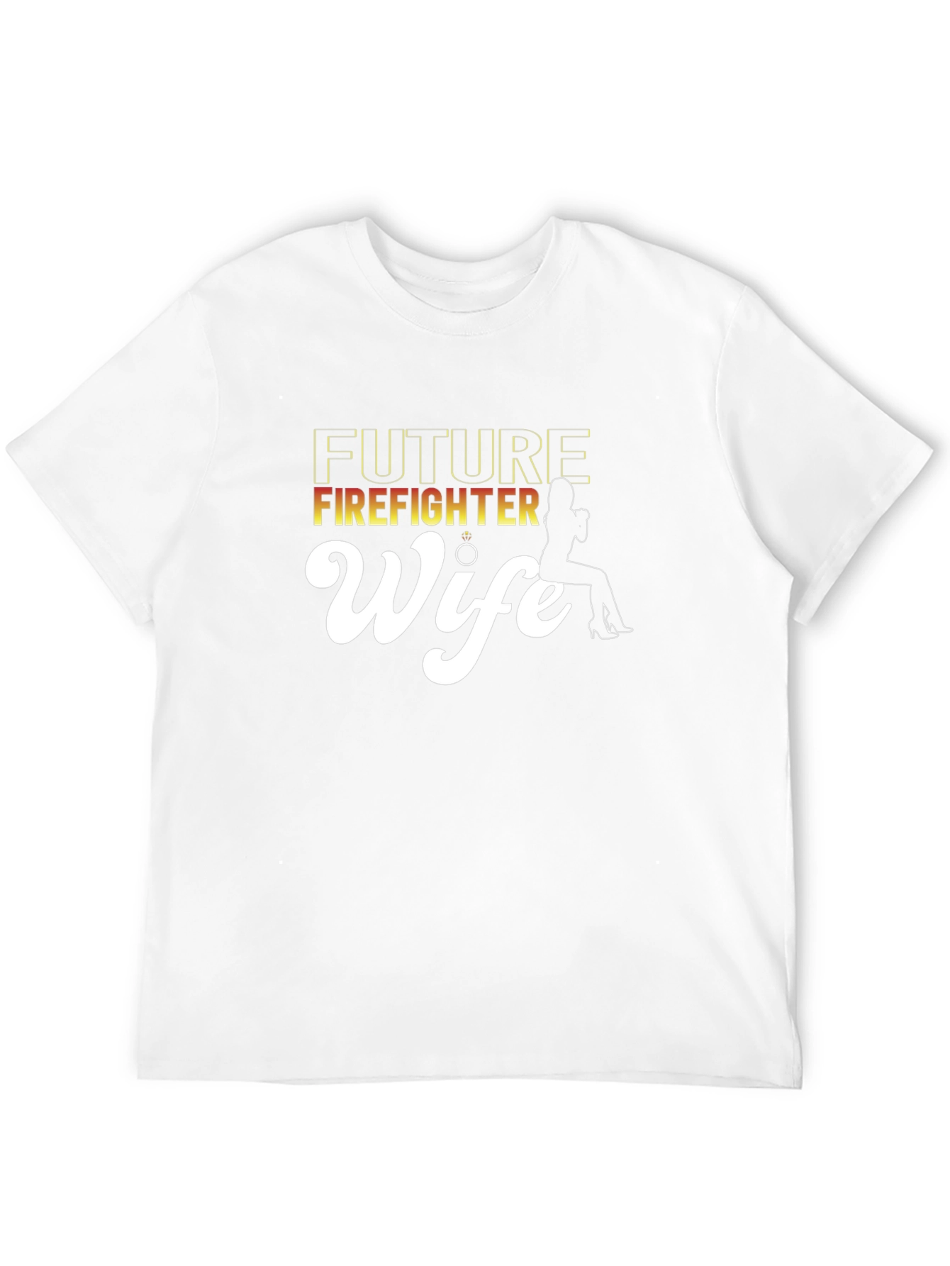 Future Firefighter Wife Black Graphic Tee