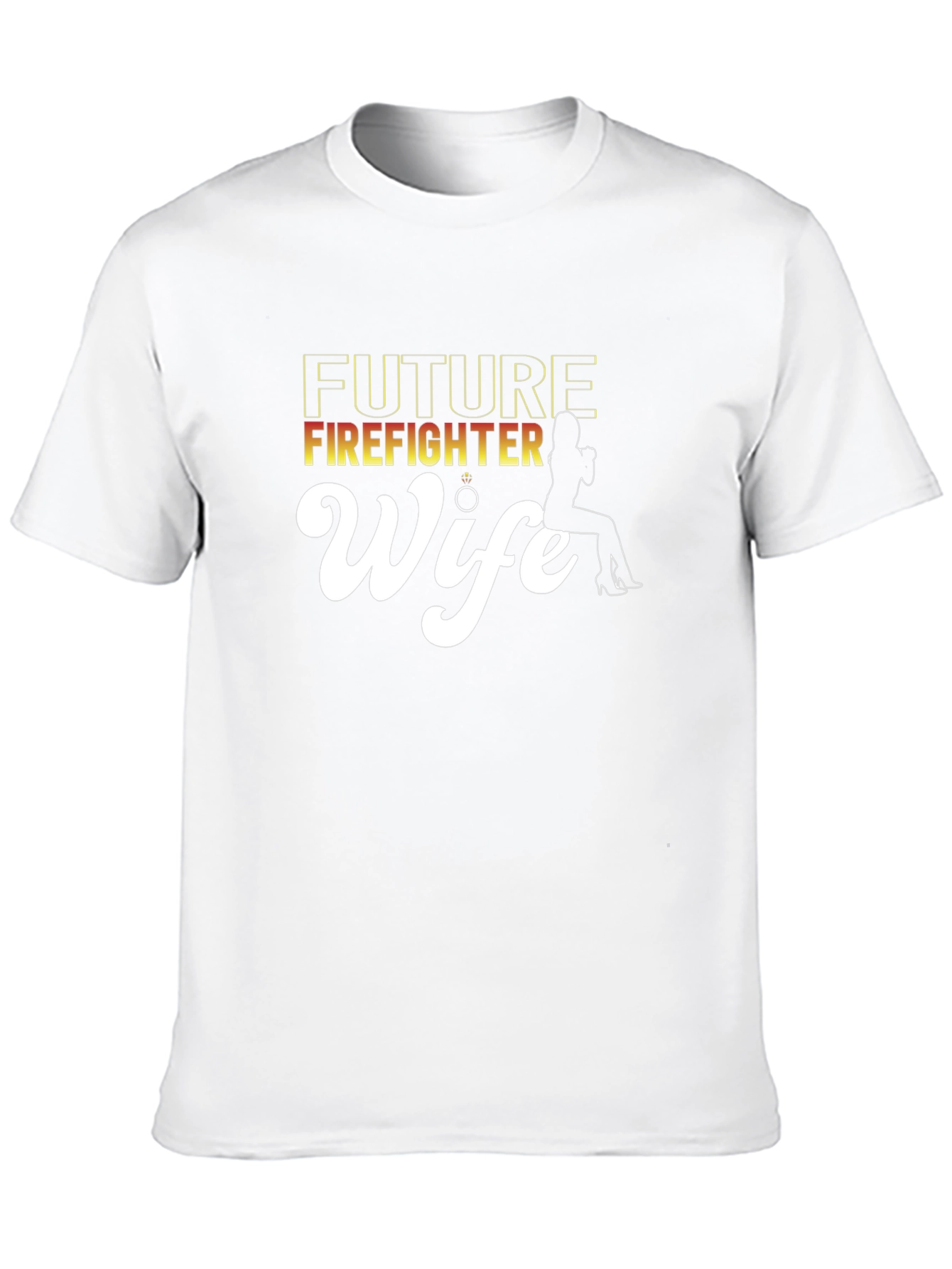 Future Firefighter Wife Black Graphic Tee