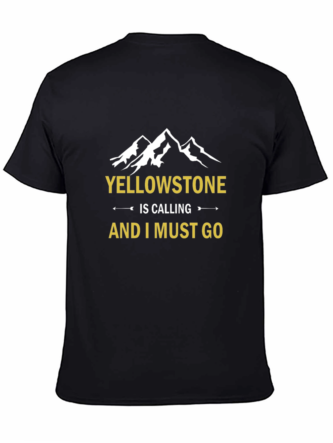 Yellowstone Calling Black Graphic Tee