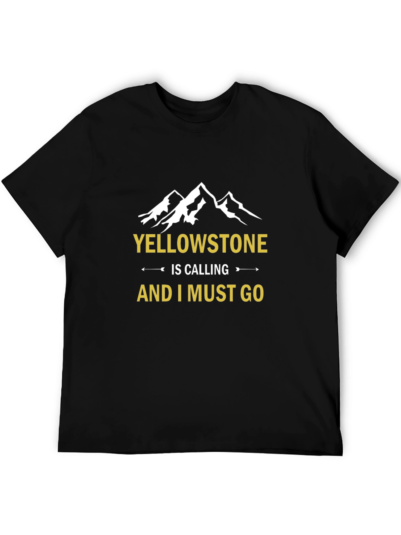 Yellowstone Calling Black Graphic Tee