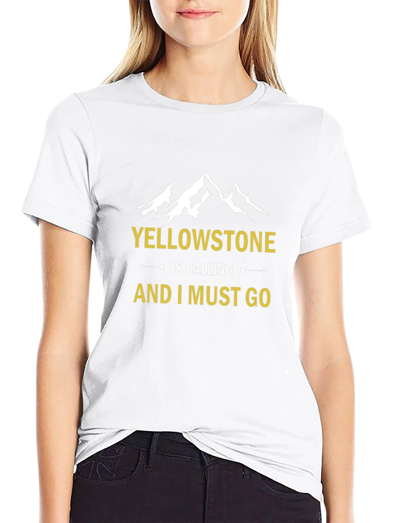 Yellowstone Calling Black Graphic Tee
