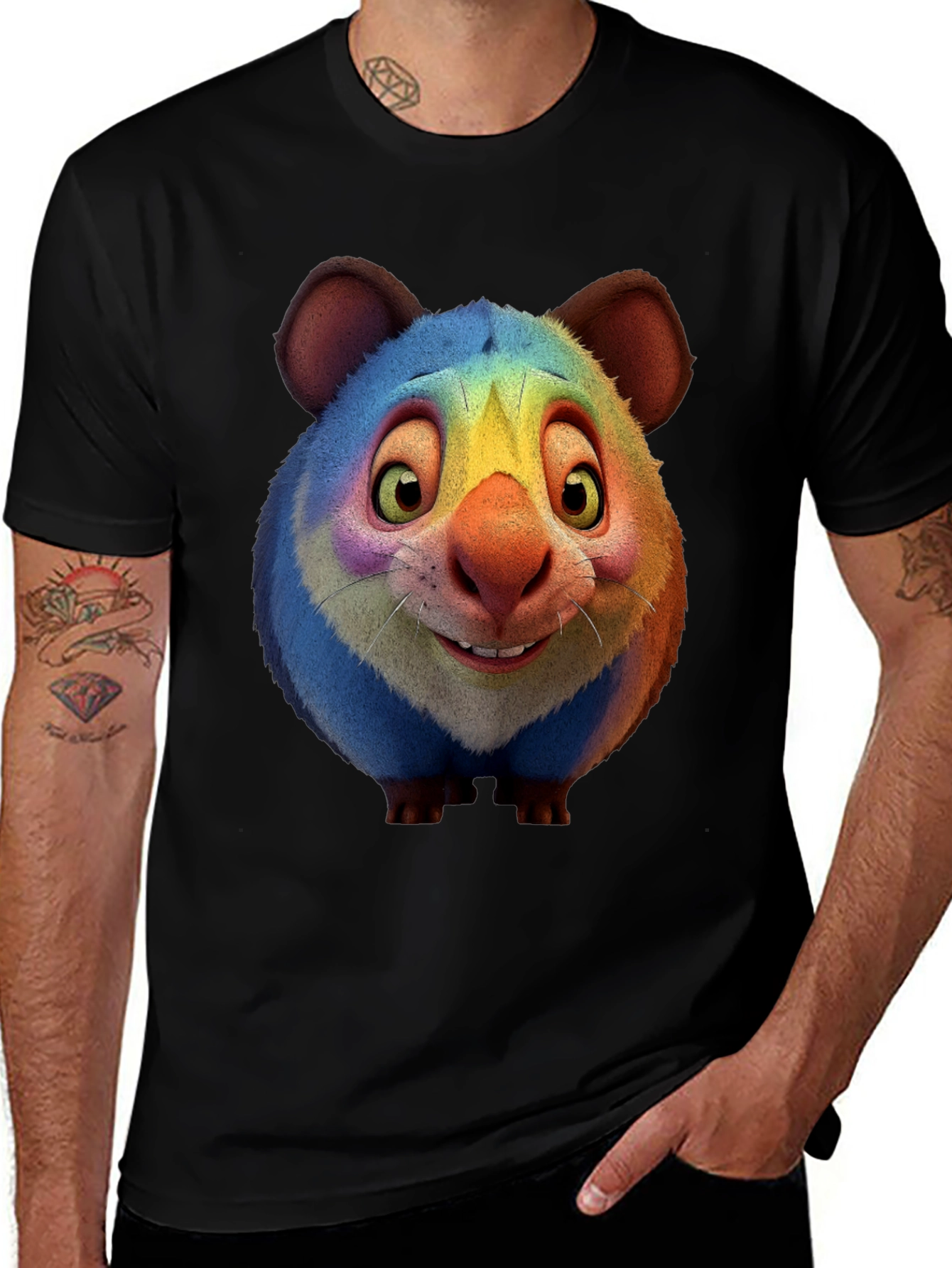 Rainbow Gundi Graphic Tee
