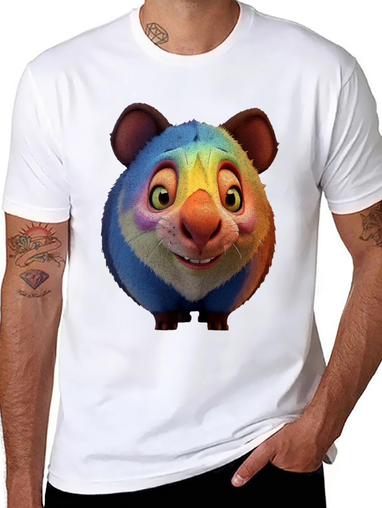 Rainbow Gundi Graphic Tee