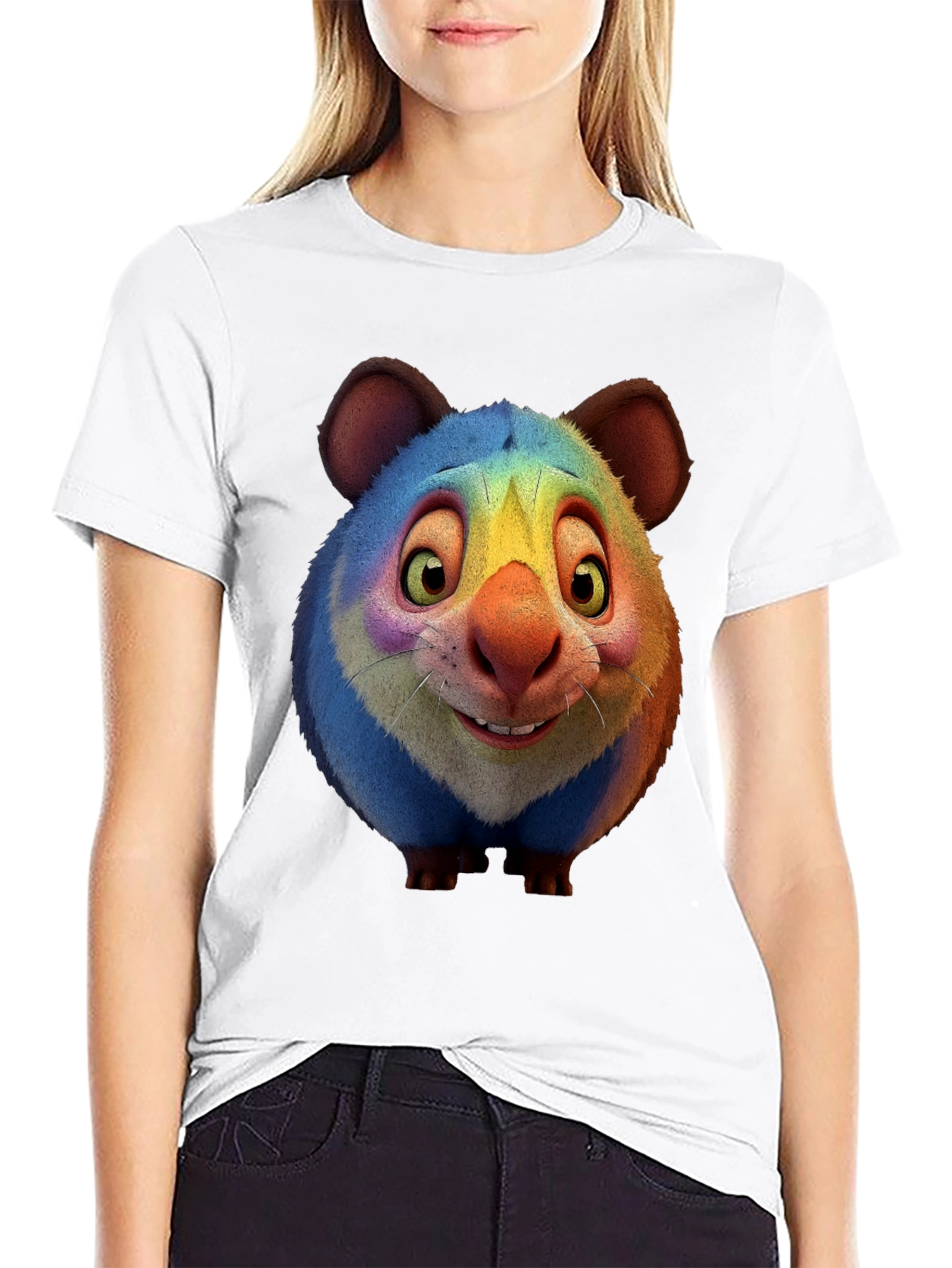 Rainbow Gundi Graphic Tee