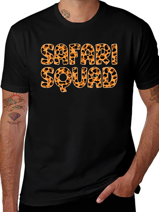 Safari Squad Tee - Leopard Print Graphic T-Shirt