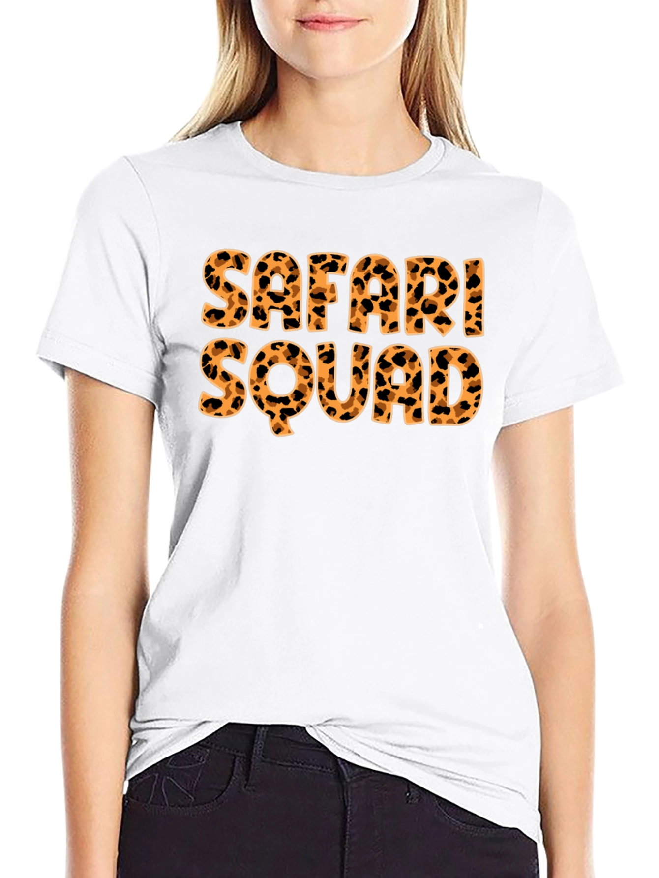 Safari Squad Tee - Leopard Print Graphic T-Shirt