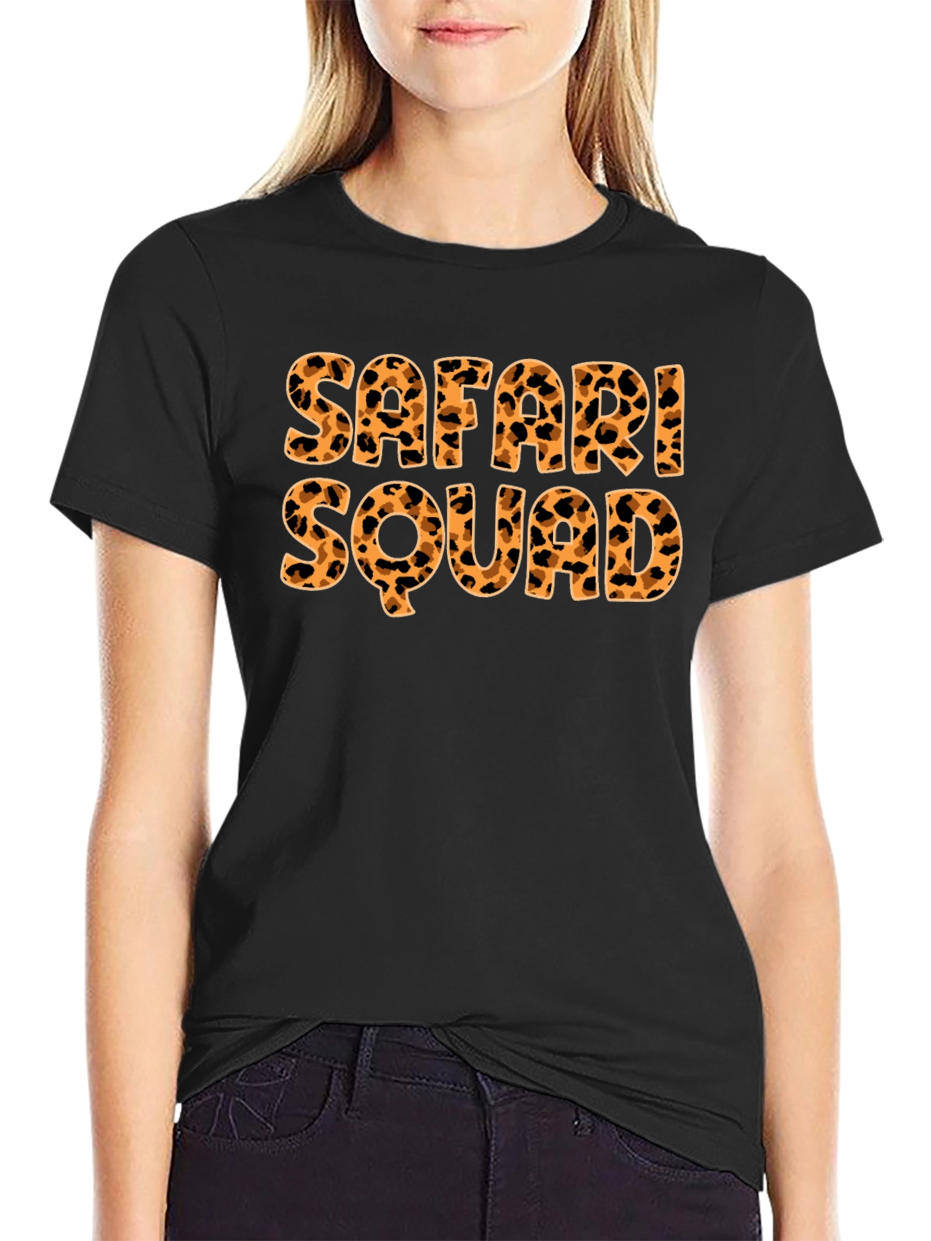 Safari Squad Tee - Leopard Print Graphic T-Shirt