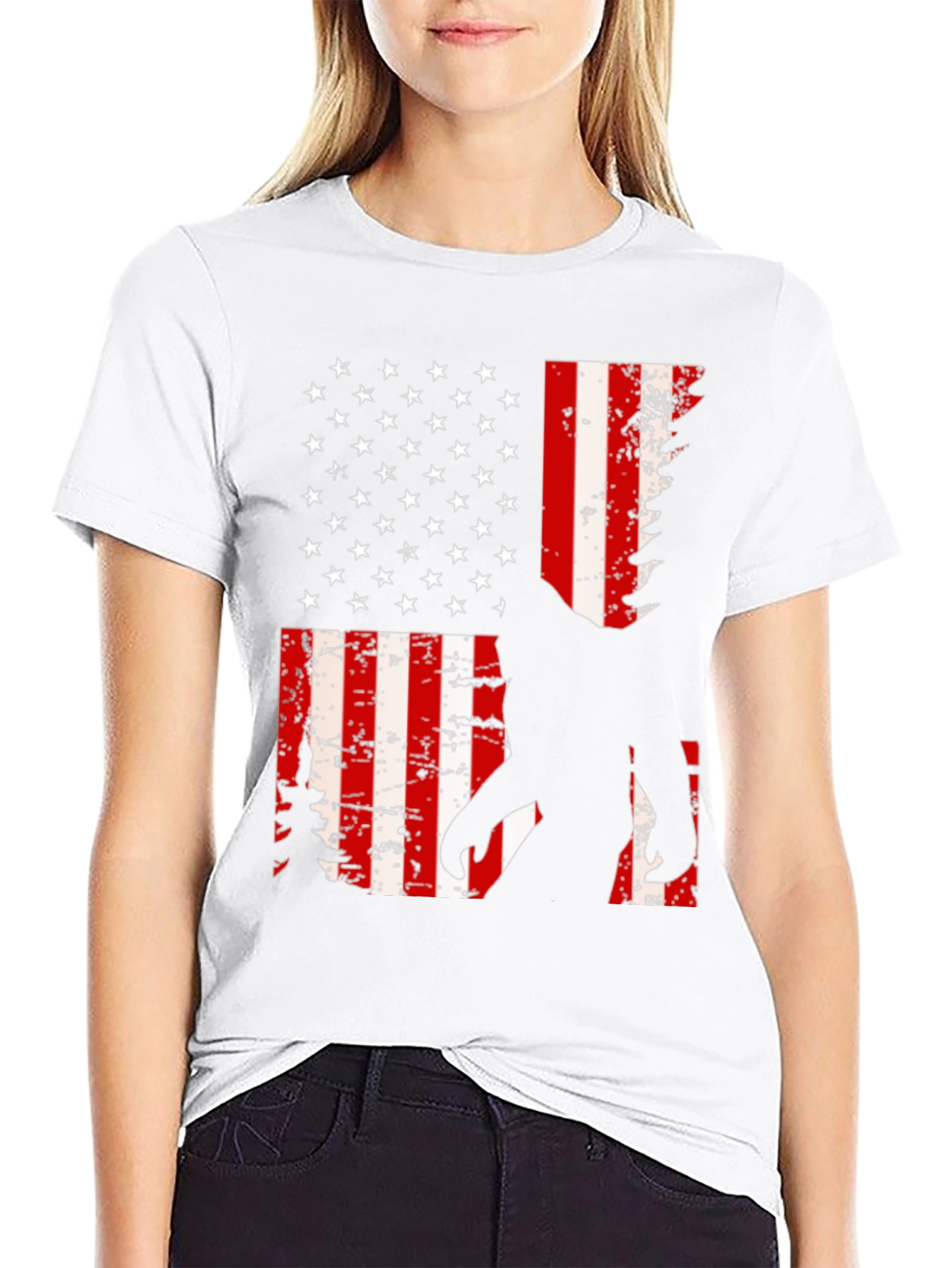 Sasquatch American Flag Graphic Tee