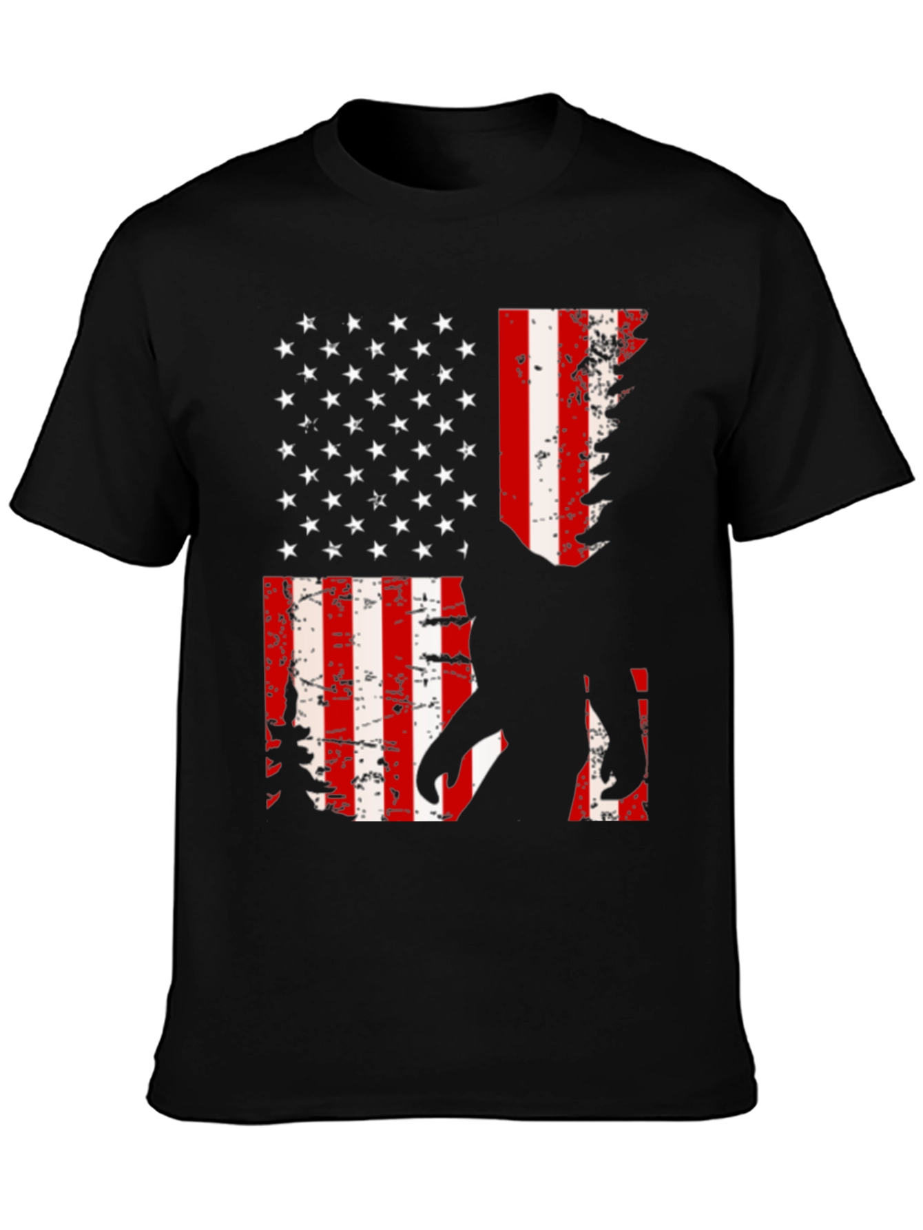Sasquatch American Flag Graphic Tee
