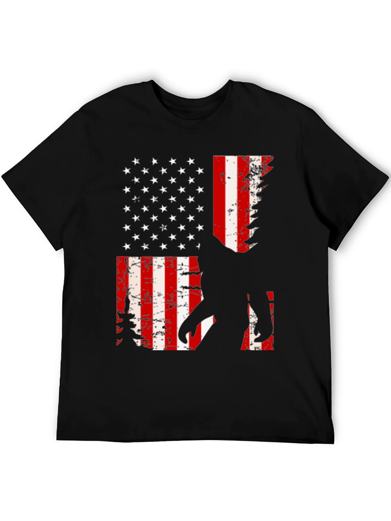 Sasquatch American Flag Graphic Tee