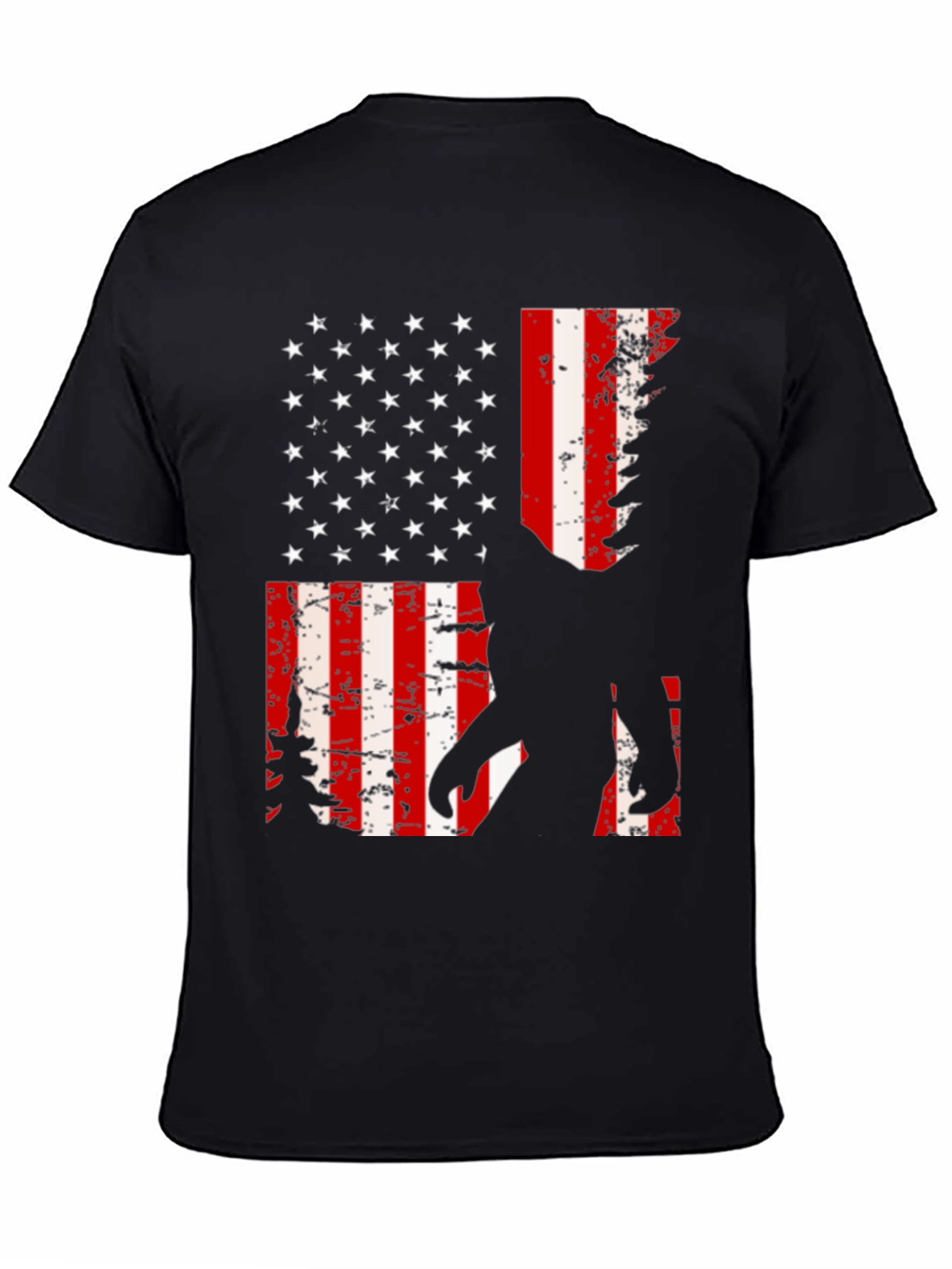 Sasquatch American Flag Graphic Tee