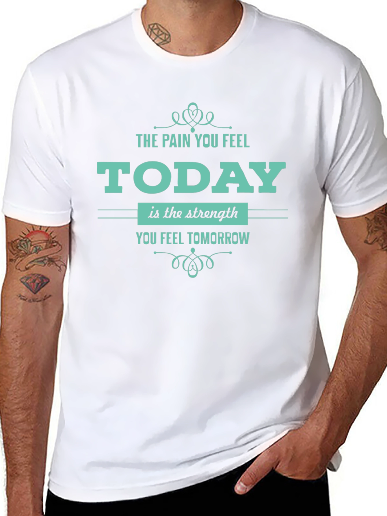 Motivational T-Shirt: Pain Today Strength Tomorrow