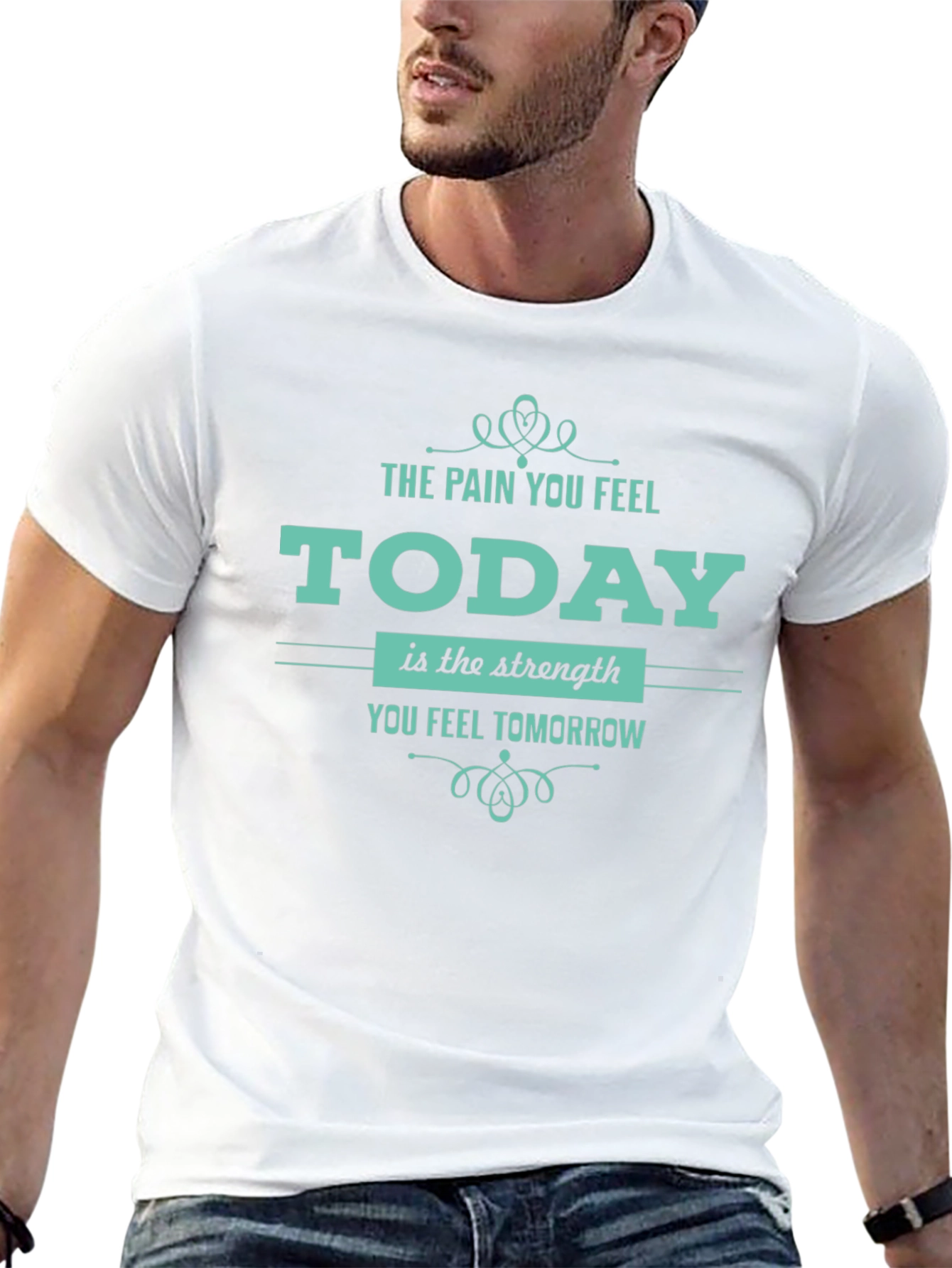 Motivational T-Shirt: Pain Today Strength Tomorrow