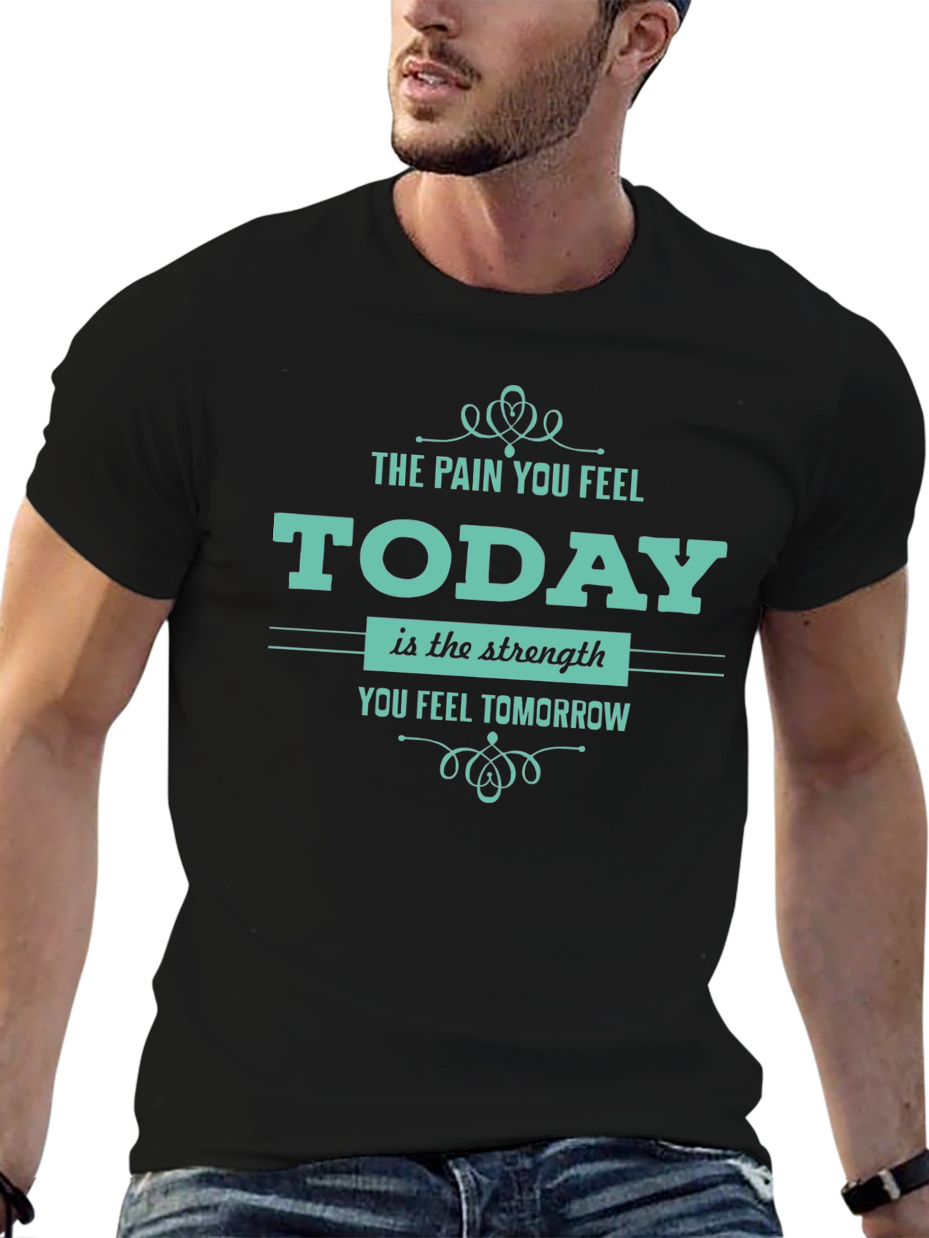 Motivational T-Shirt: Pain Today Strength Tomorrow