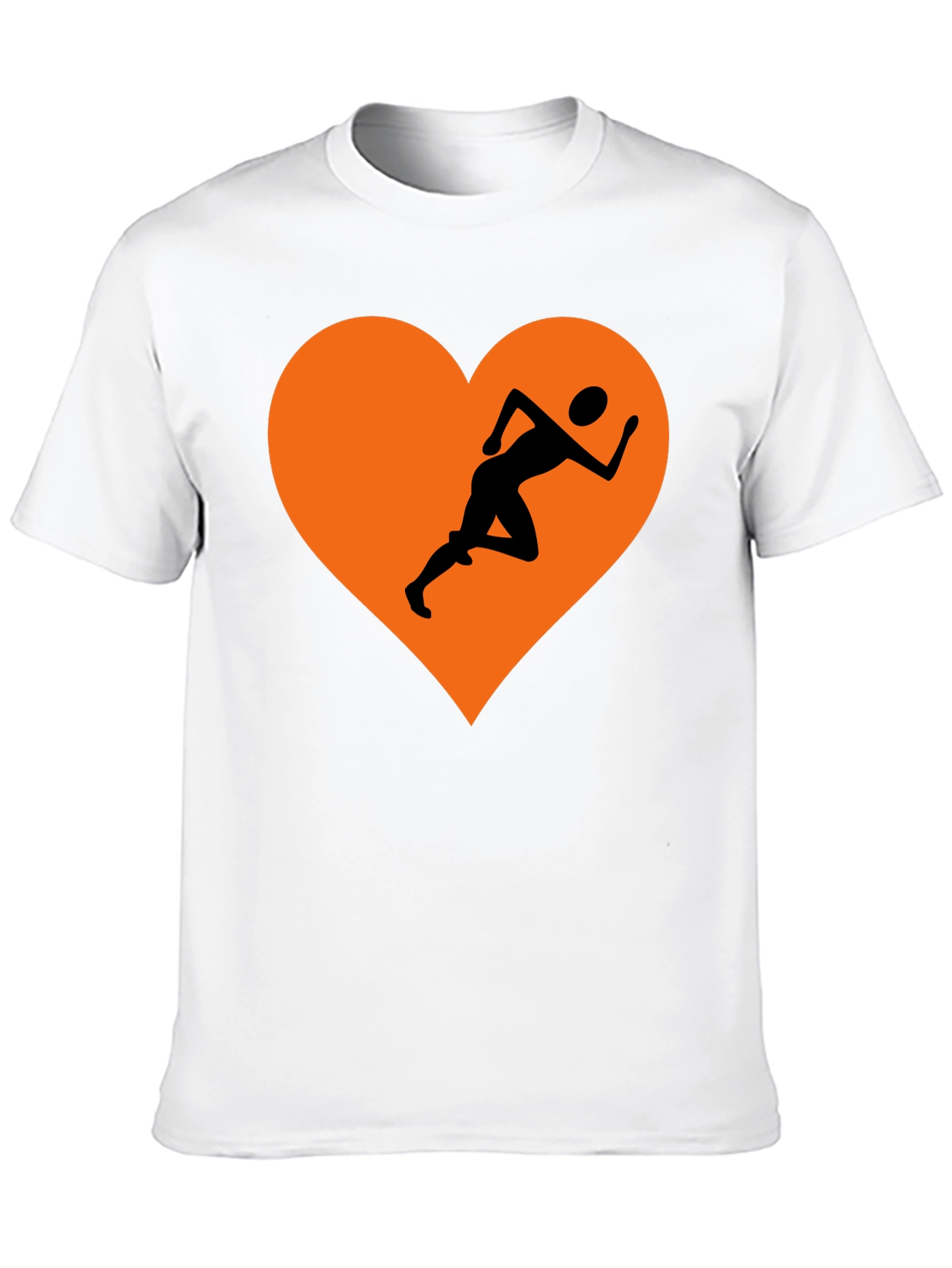 Runner Heart Graphic Tee - Sporty Style