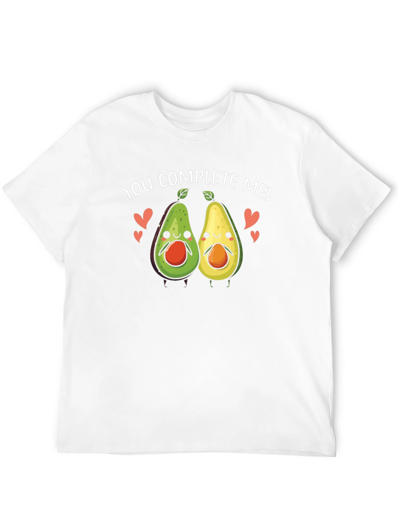 You Complete Me Avocado Couple Black T-Shirt