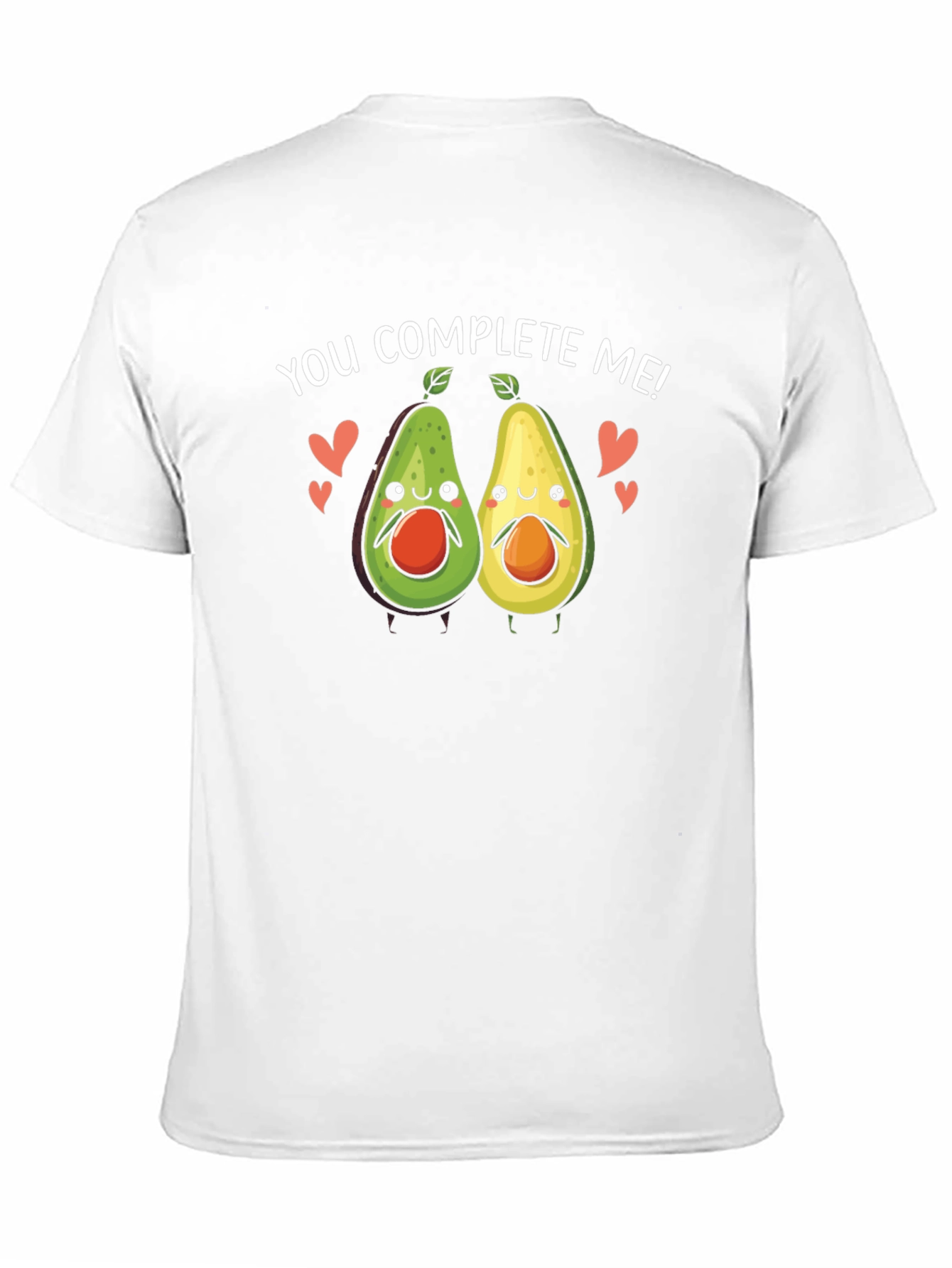 You Complete Me Avocado Couple Black T-Shirt
