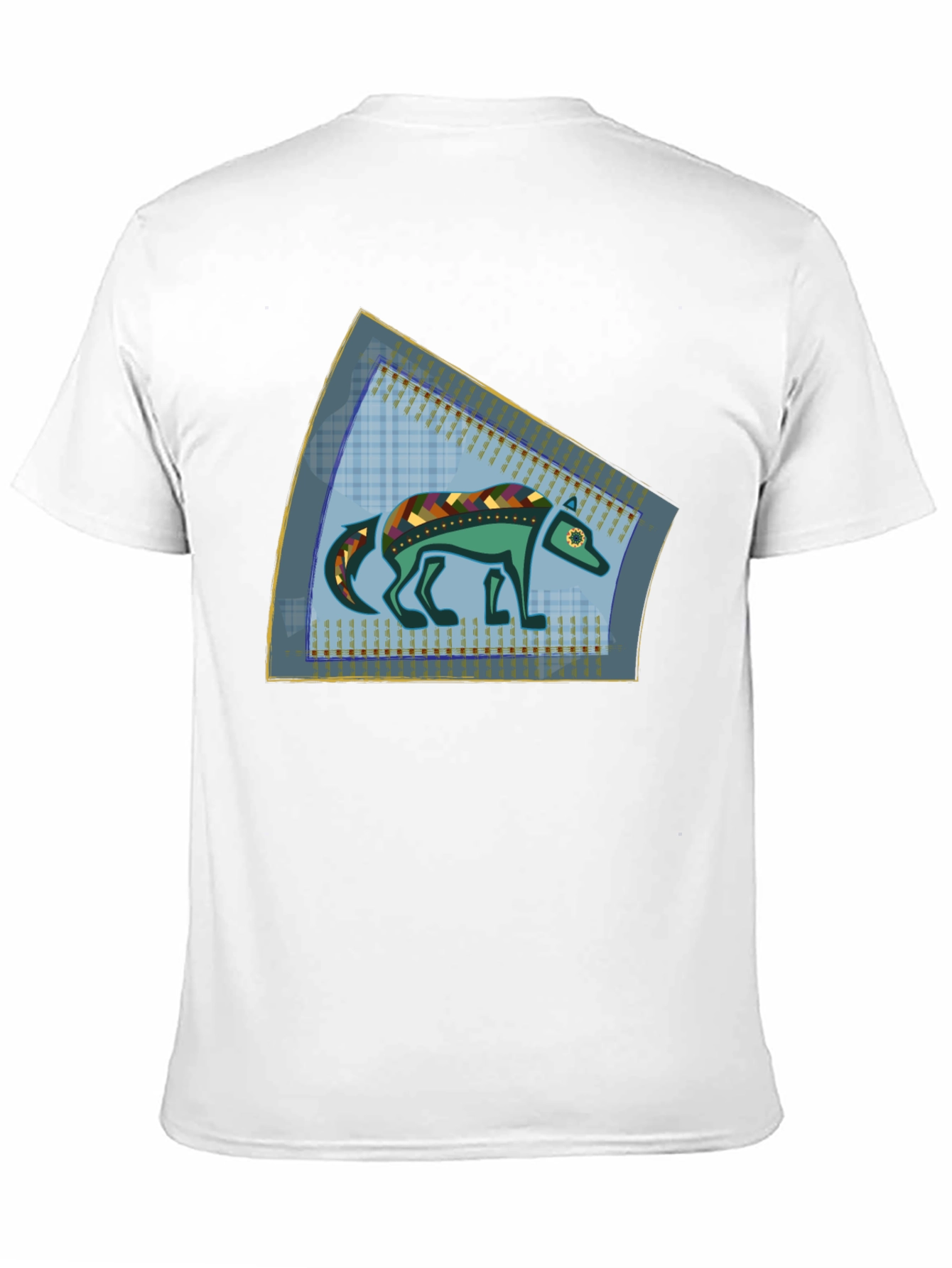 Stylized Wolf Graphic T-Shirt - Unique Design