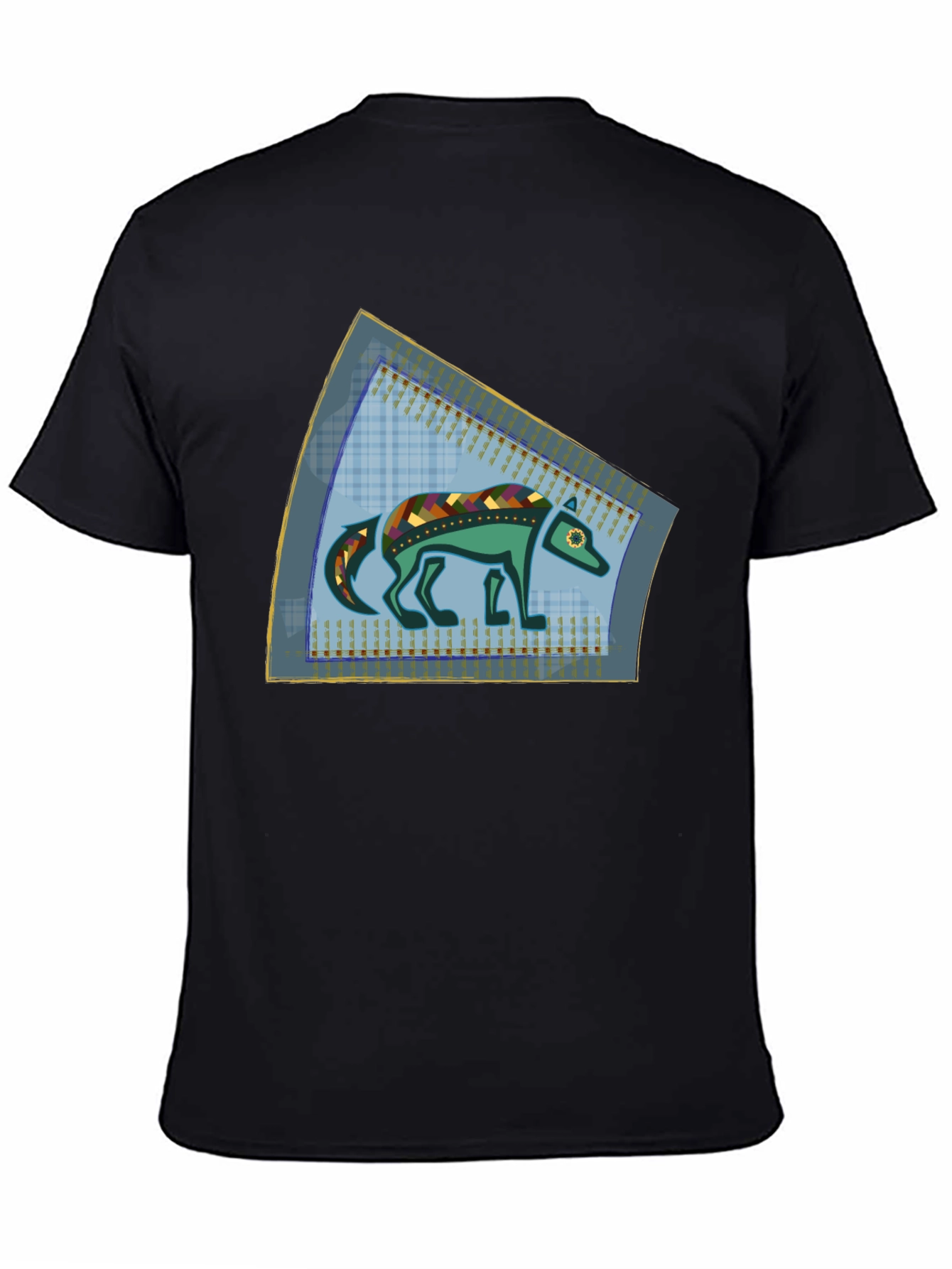 Stylized Wolf Graphic T-Shirt - Unique Design