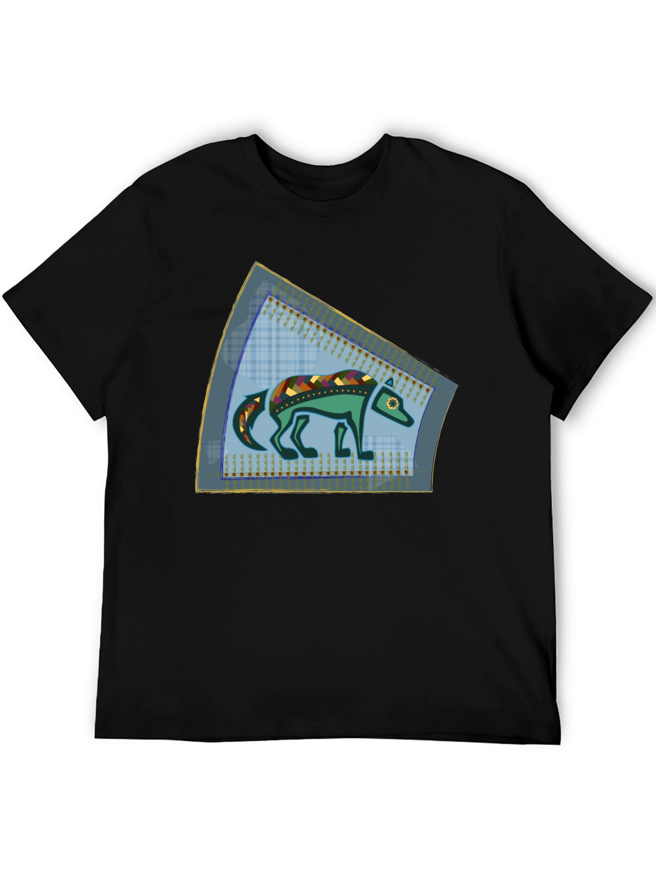 Stylized Wolf Graphic T-Shirt - Unique Design