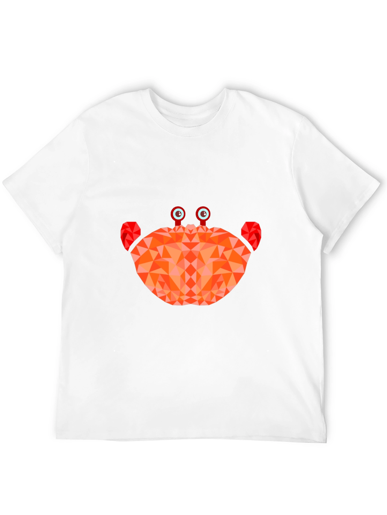 Geometric Crab Graphic Tee - Black