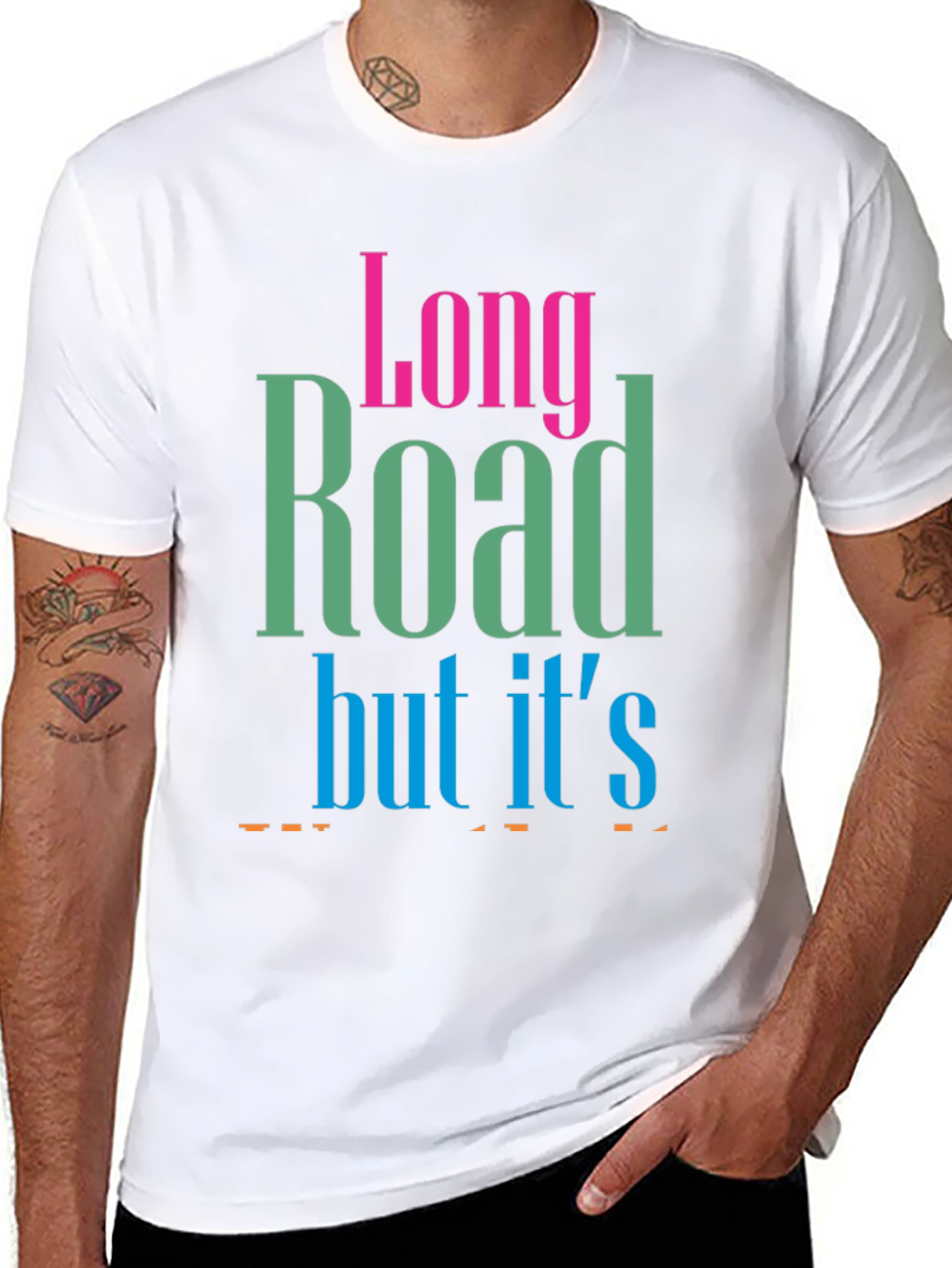 Long Road T-Shirt - Soft Cotton Graphic Tee