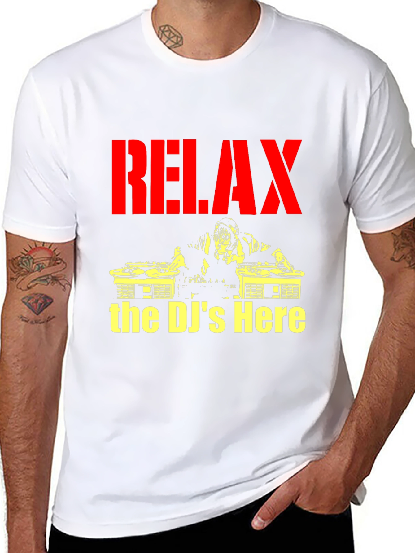 Relax The DJs Here - Graphic T-Shirt