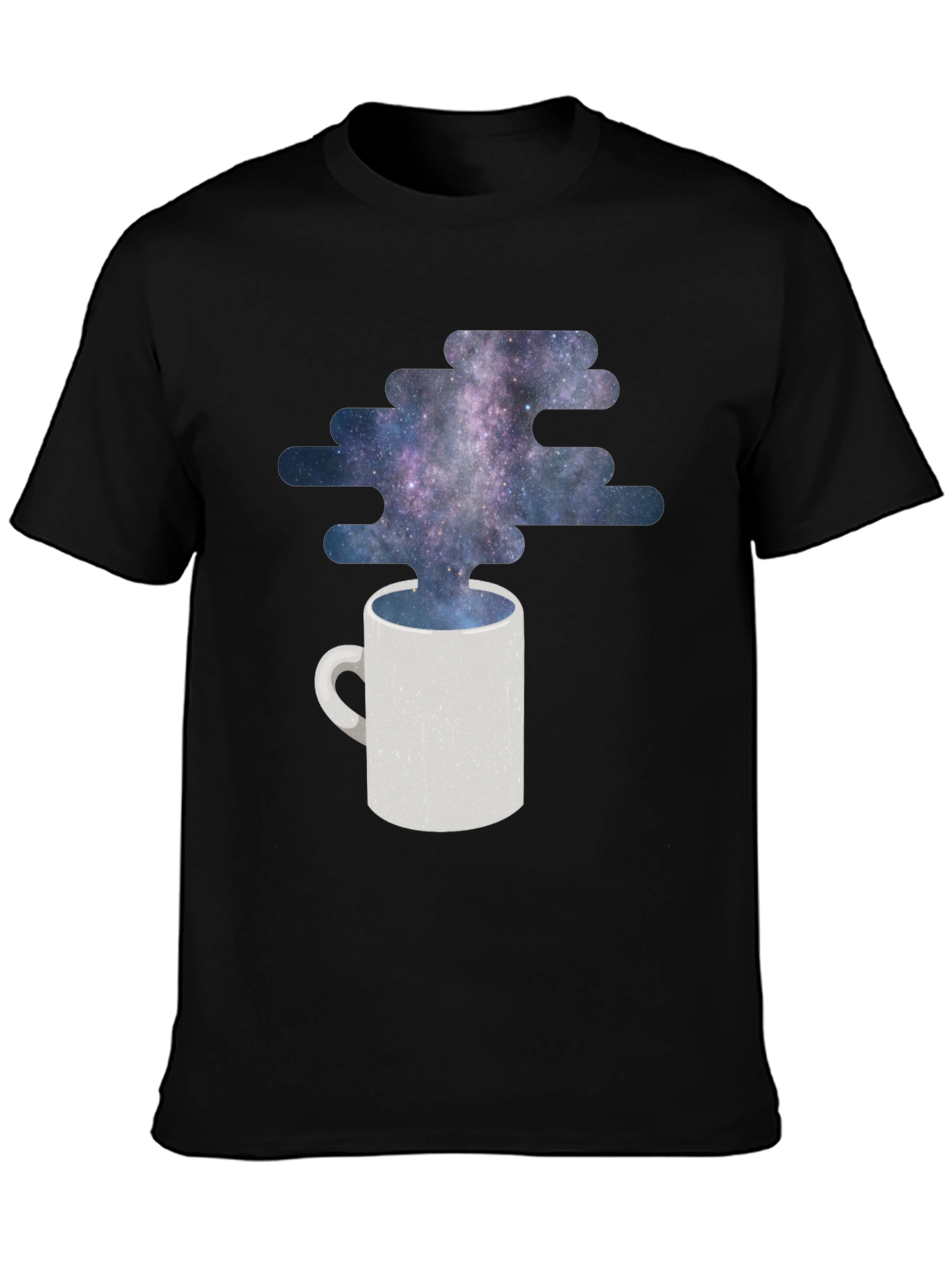 Cosmic Coffee T-Shirt - Galaxy Mug Design