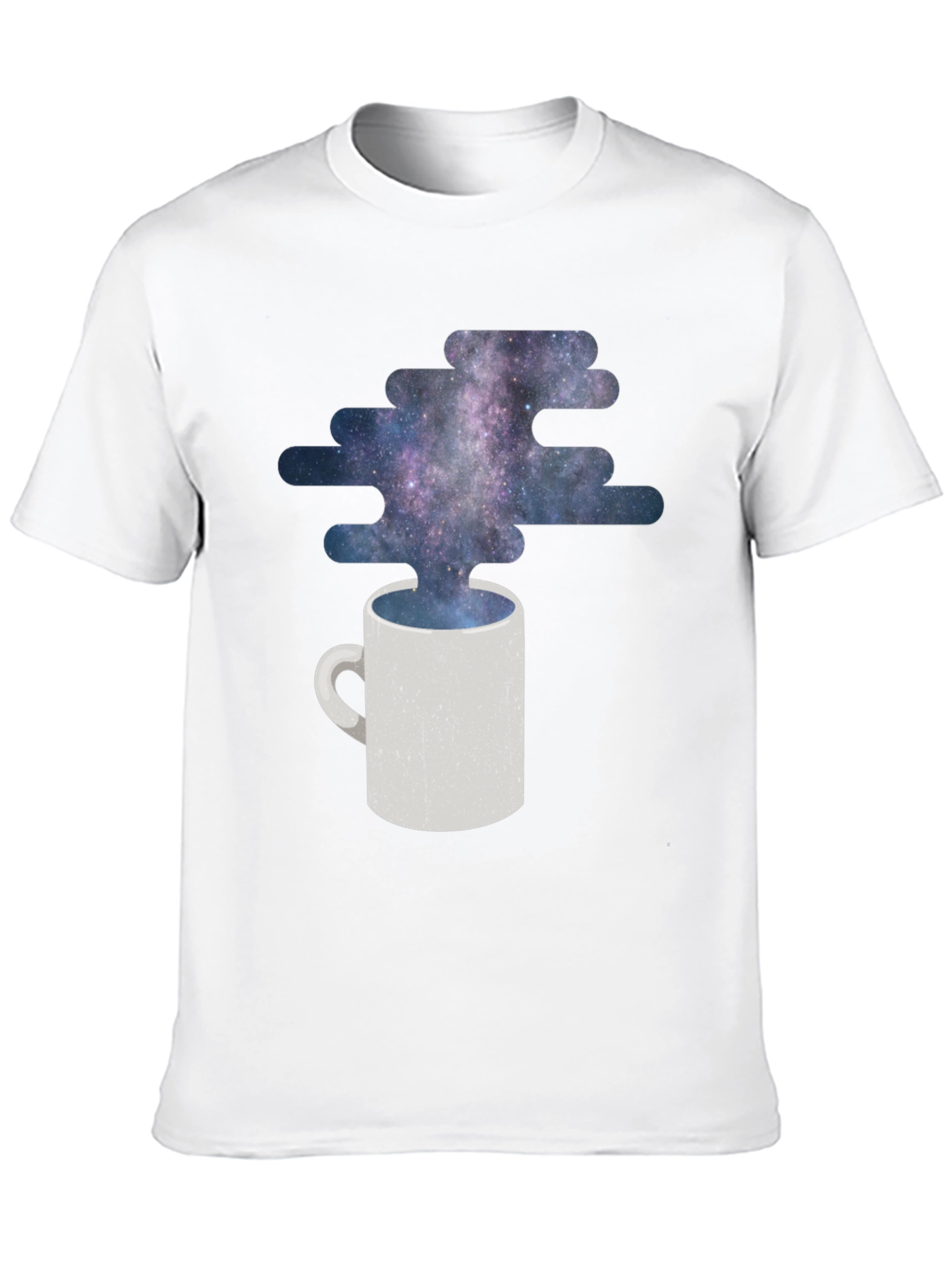Cosmic Coffee T-Shirt - Galaxy Mug Design