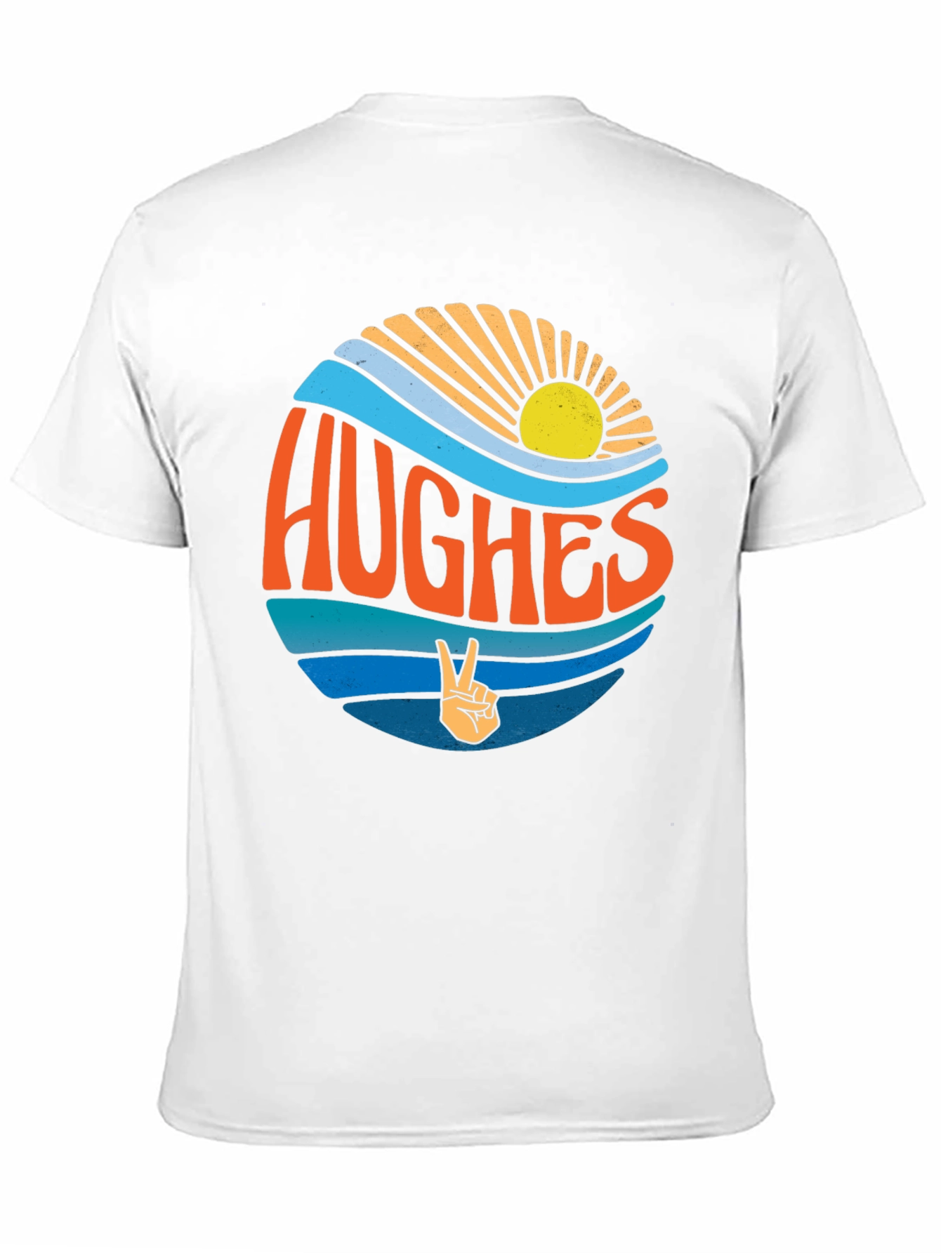Hughes Retro Surf T-Shirt - Black