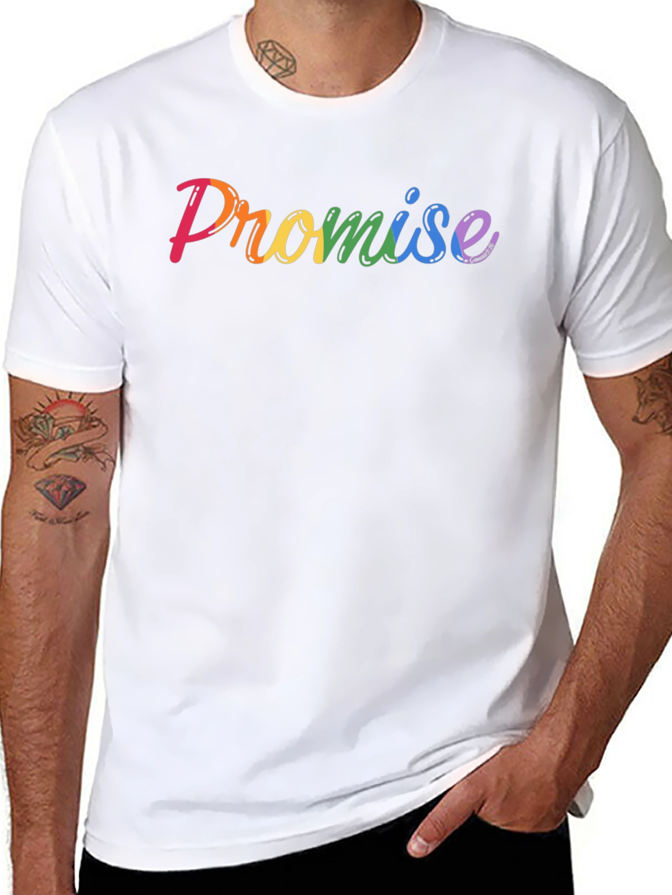 Promise Rainbow Pride T-Shirt - Black