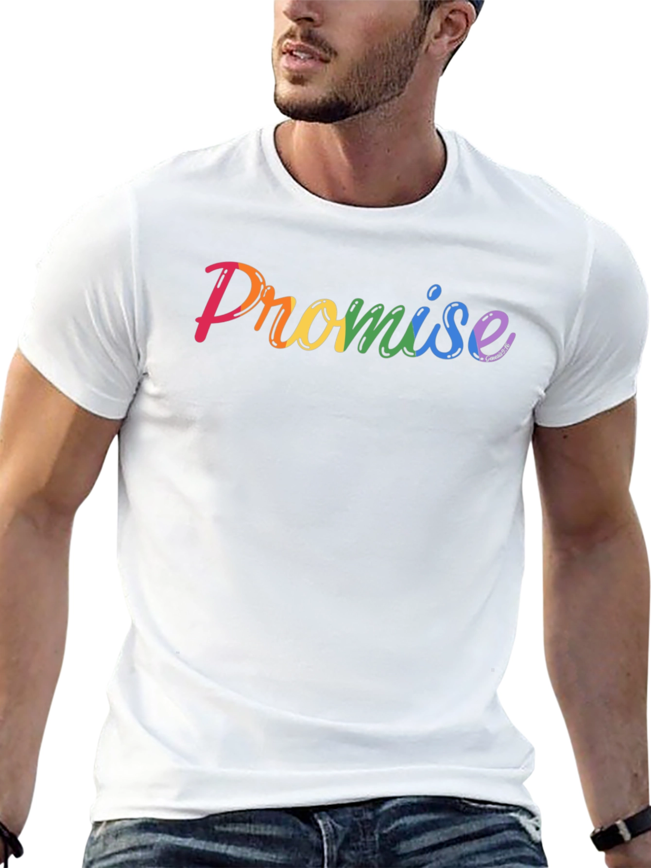 Promise Rainbow Pride T-Shirt - Black