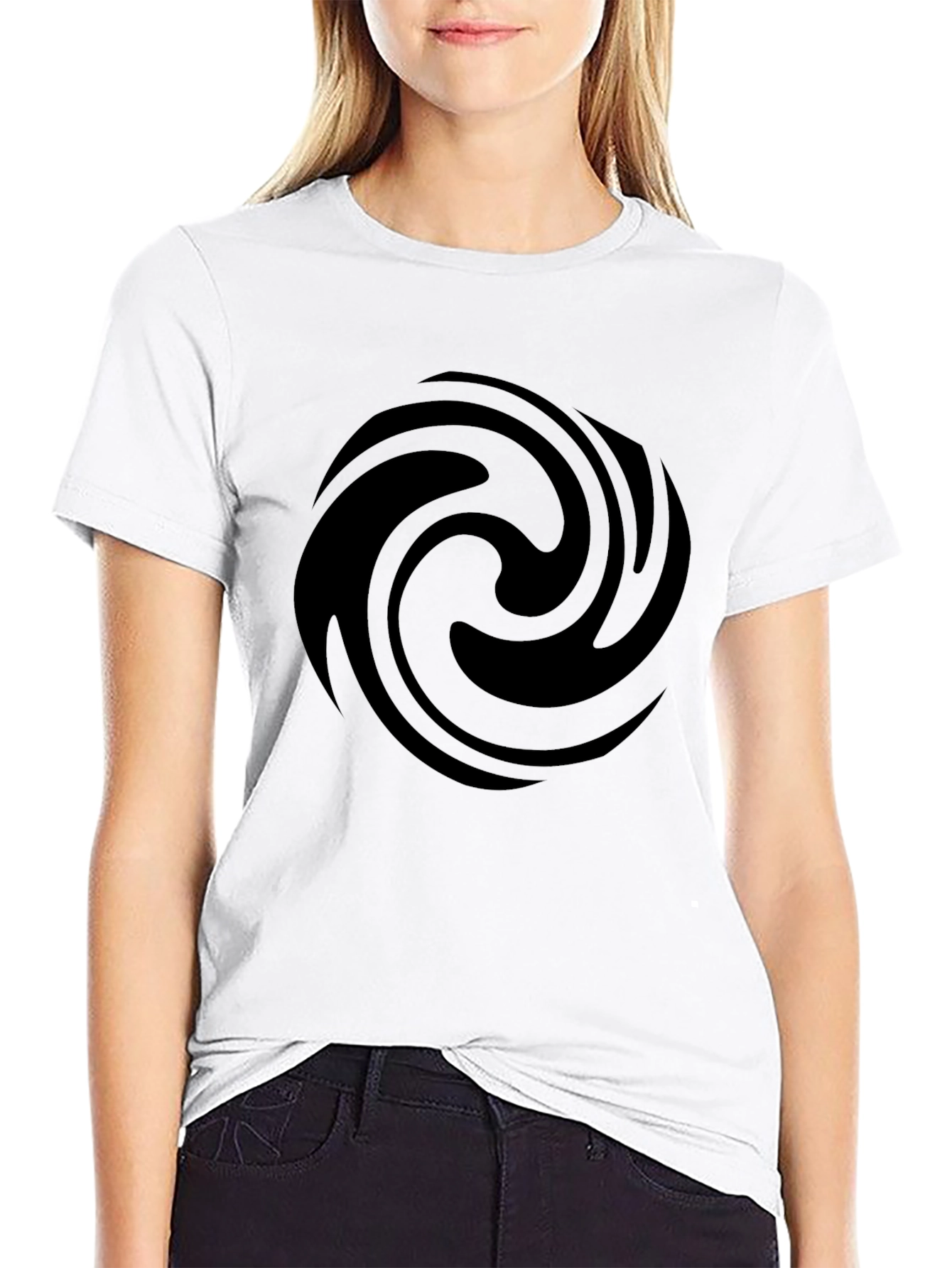 Swirl Graphic Tee - Mens Black T-Shirt