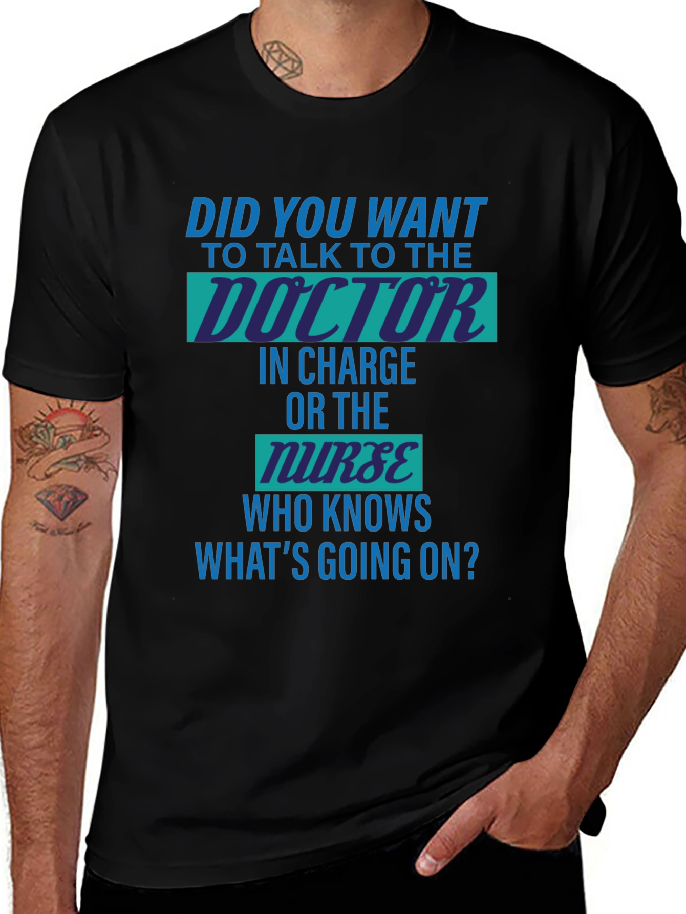 Doctor vs Nurse Humorous T-Shirt