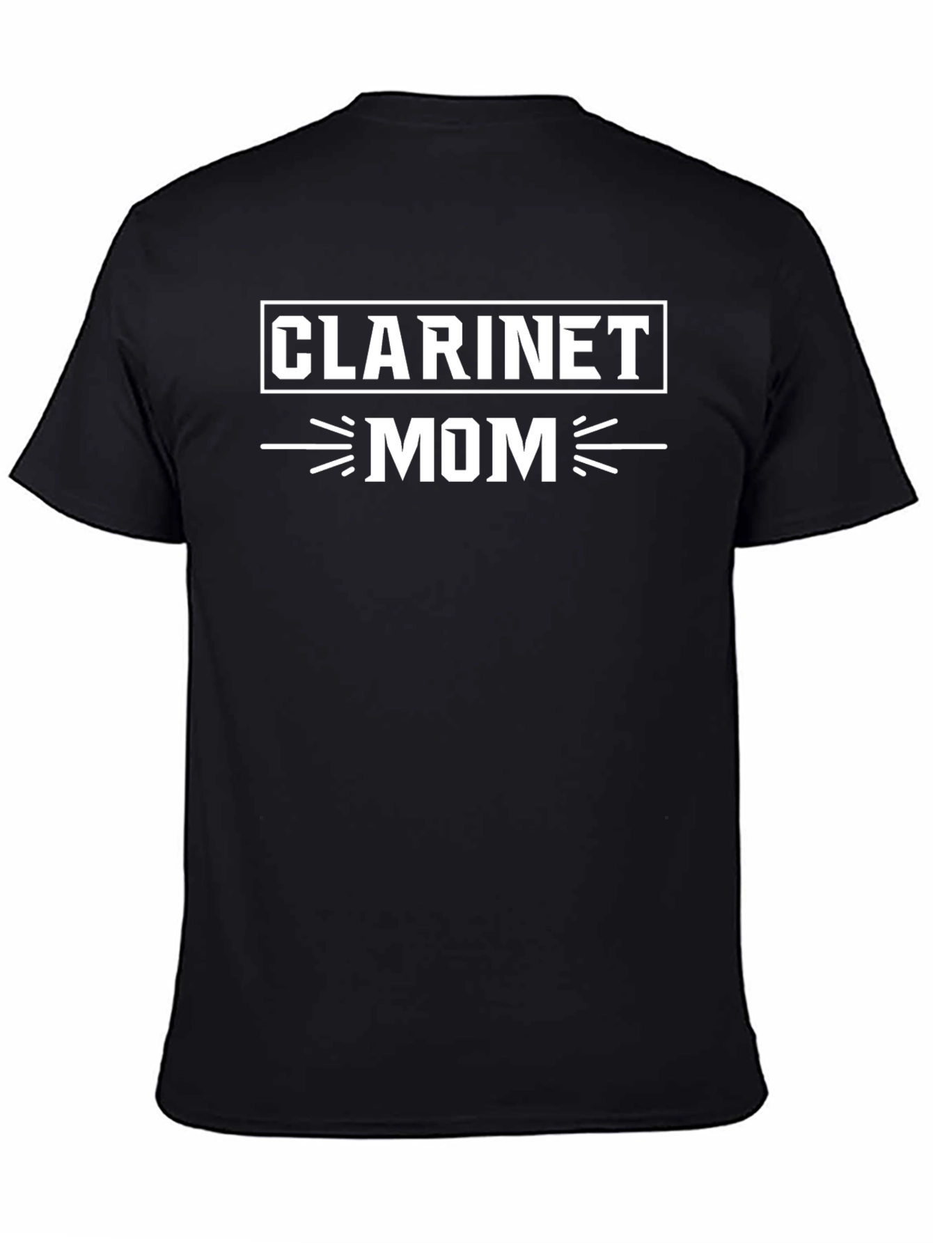 Clarinet Mom T-Shirt - Black Crew Neck