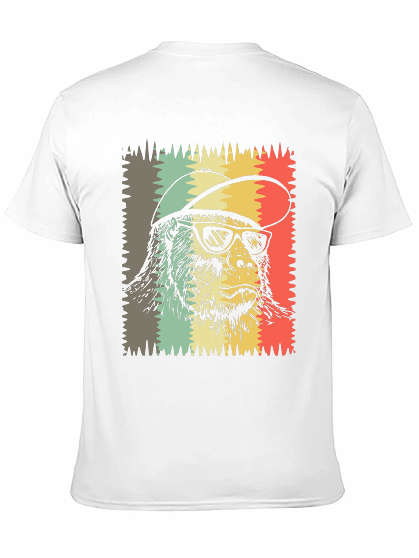 Cool Ape Graphic Tee - Retro Style Black T-Shirt