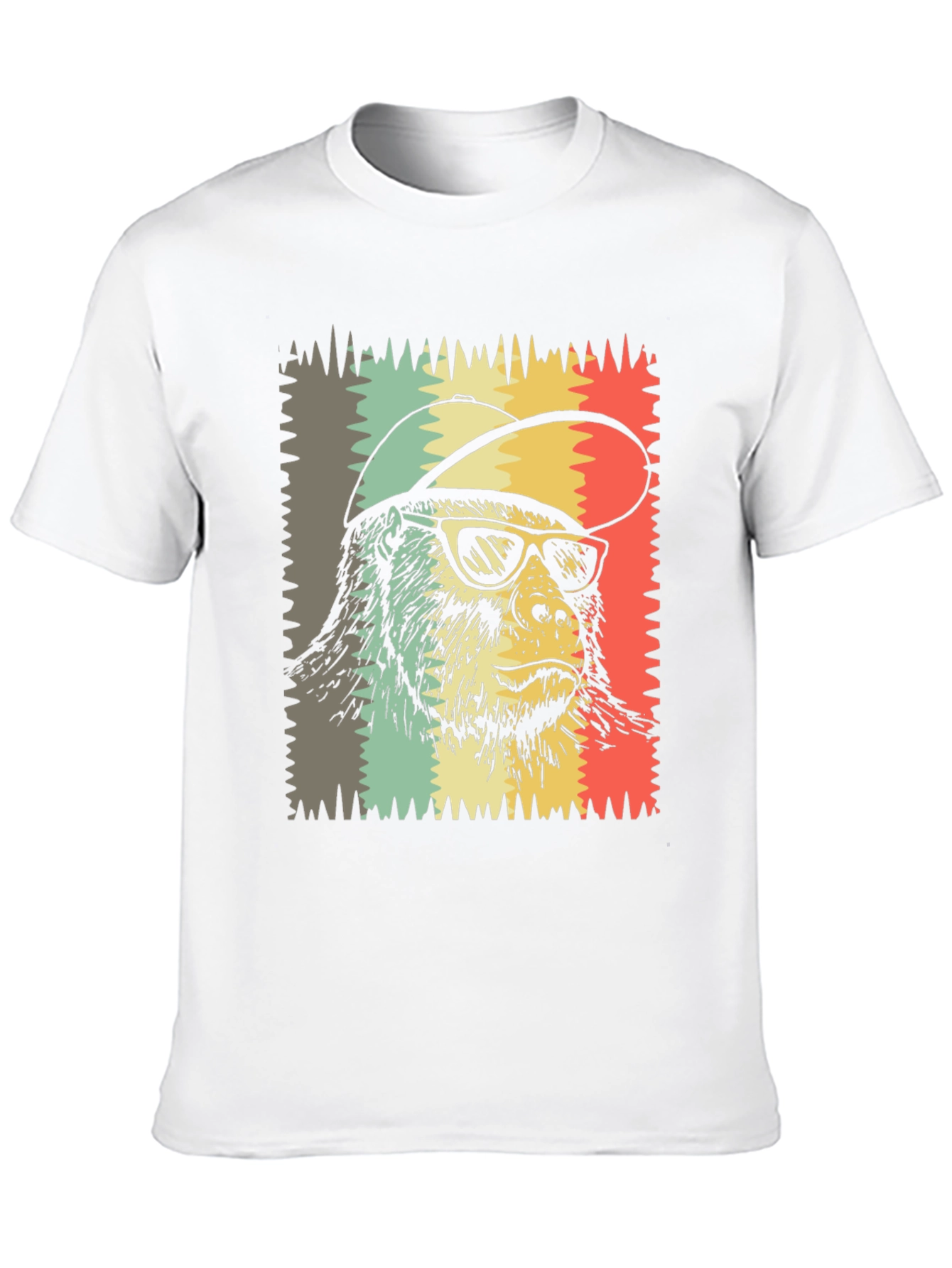 Cool Ape Graphic Tee - Retro Style Black T-Shirt