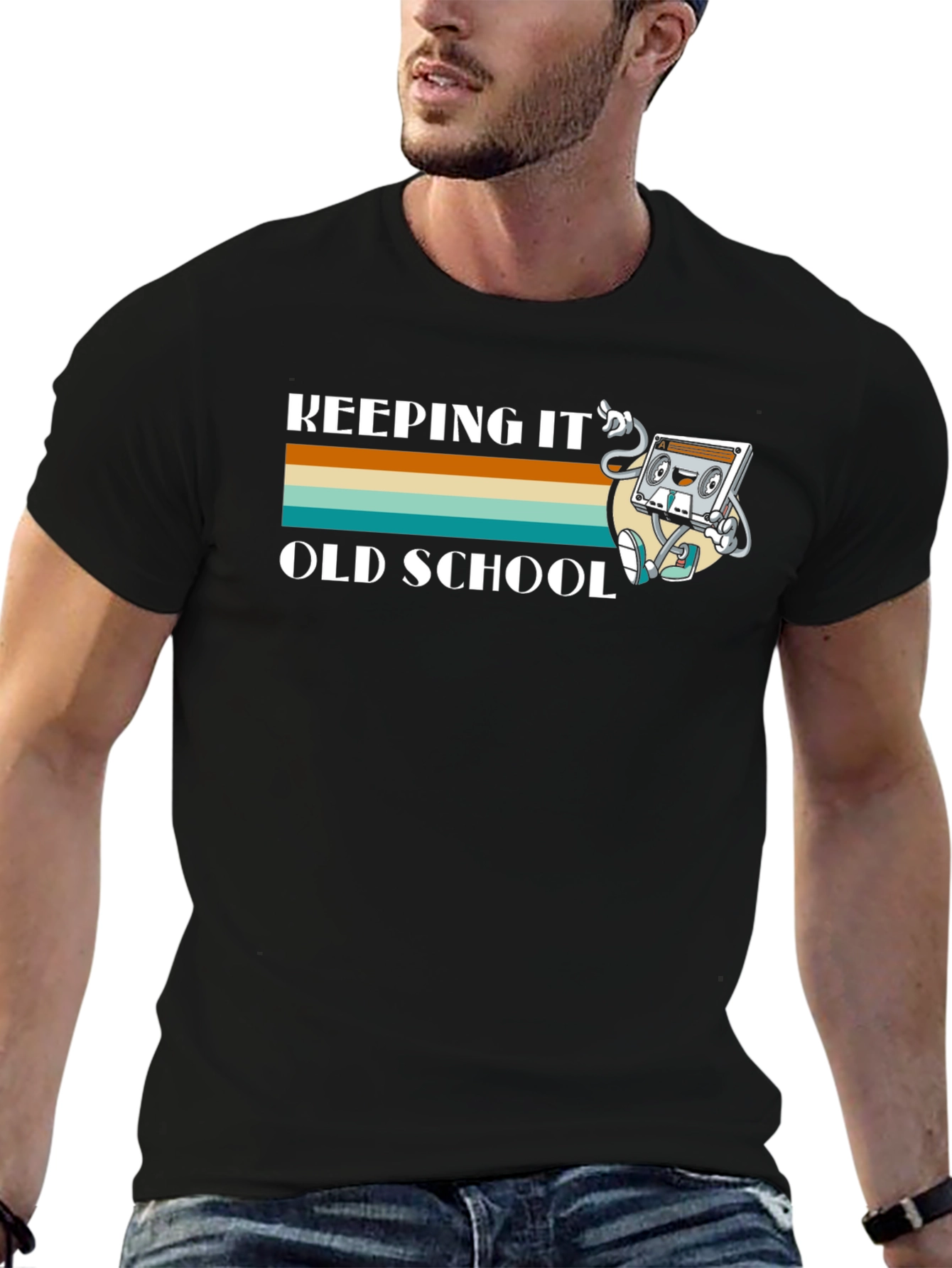 Retro Keeping It Old School Graphic T-Shirt