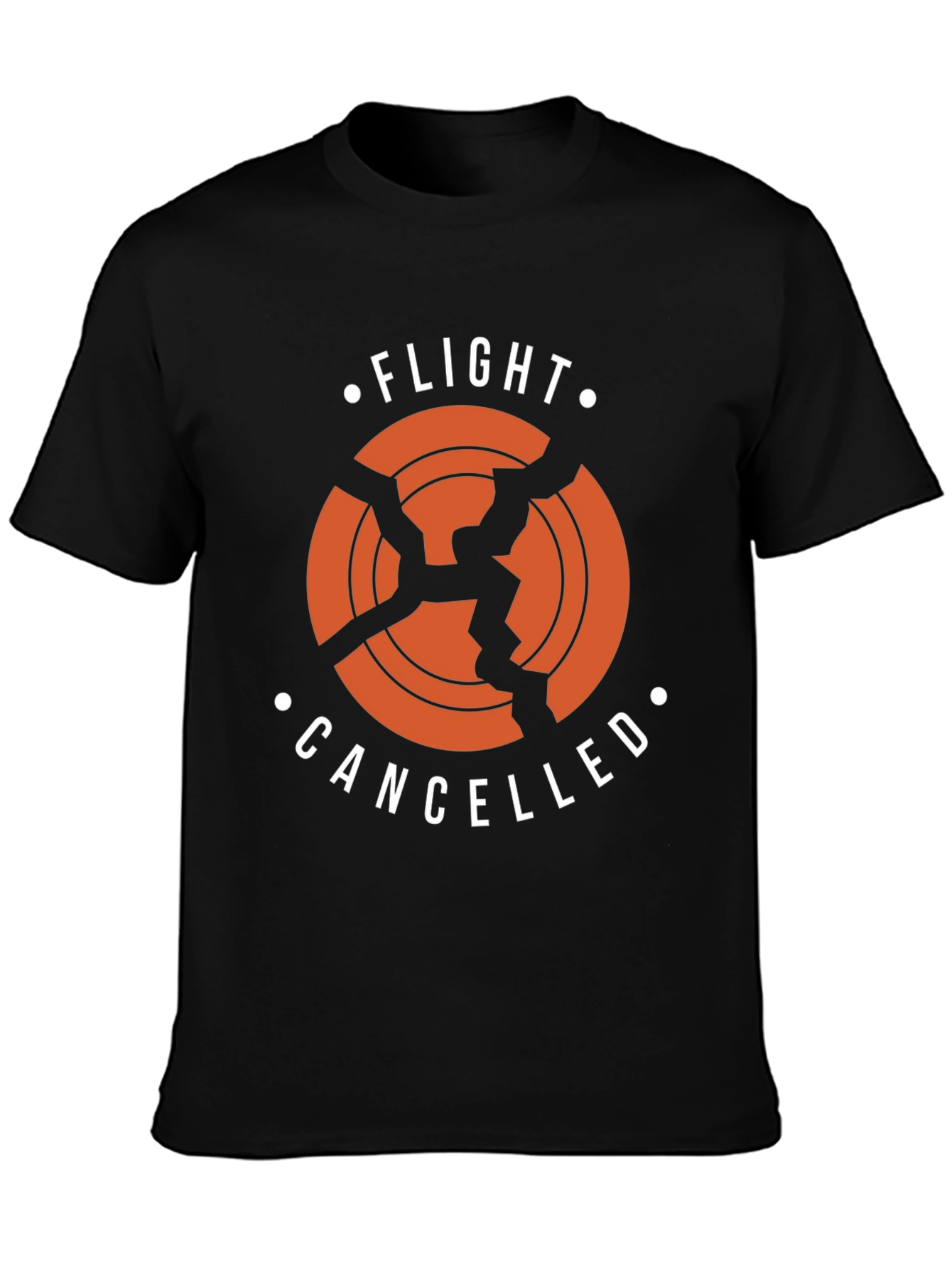 Flight Cancelled T-Shirt - Broken Airplane Design