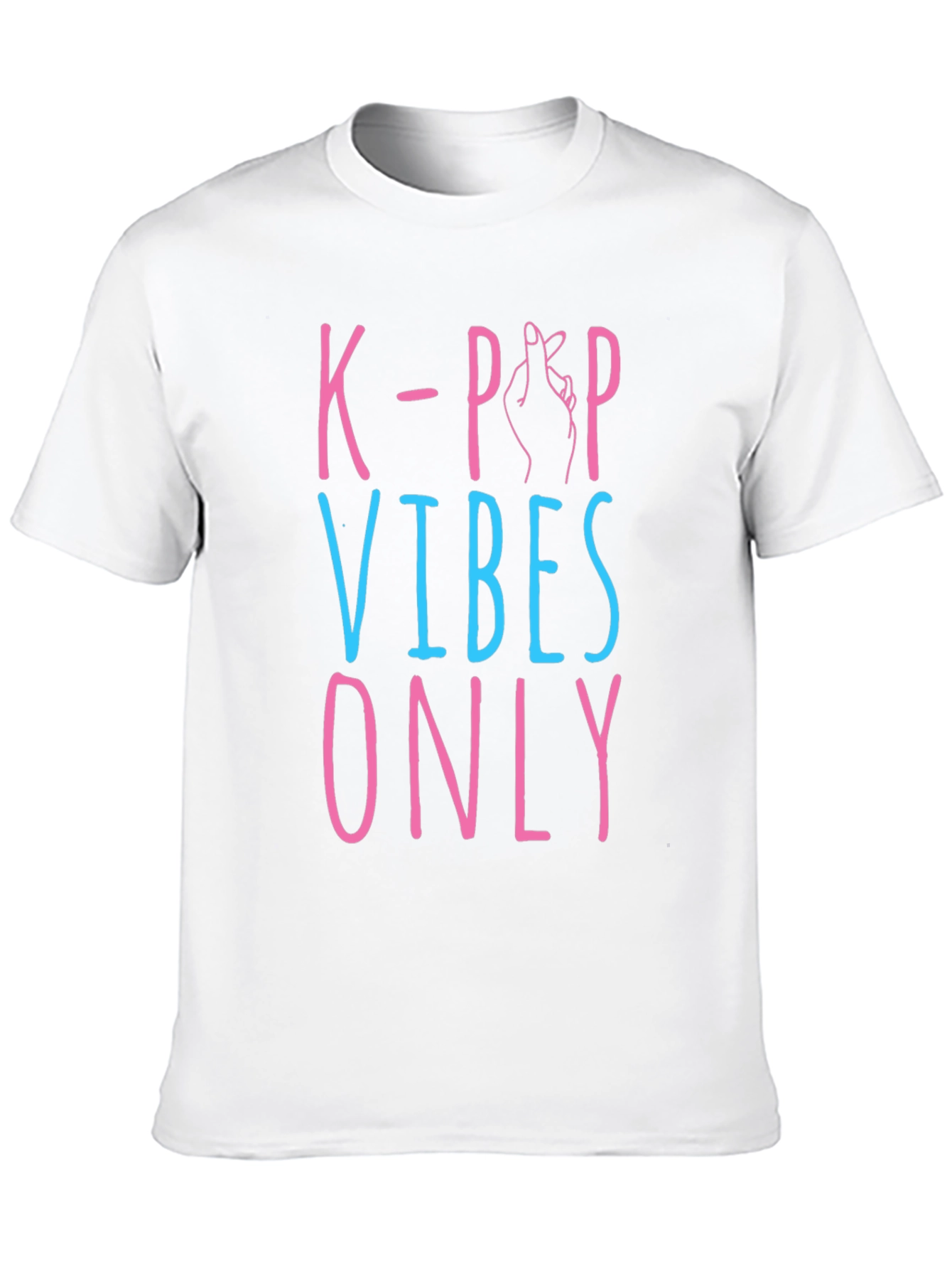 K-Pop Vibes Only Graphic Tee - Black