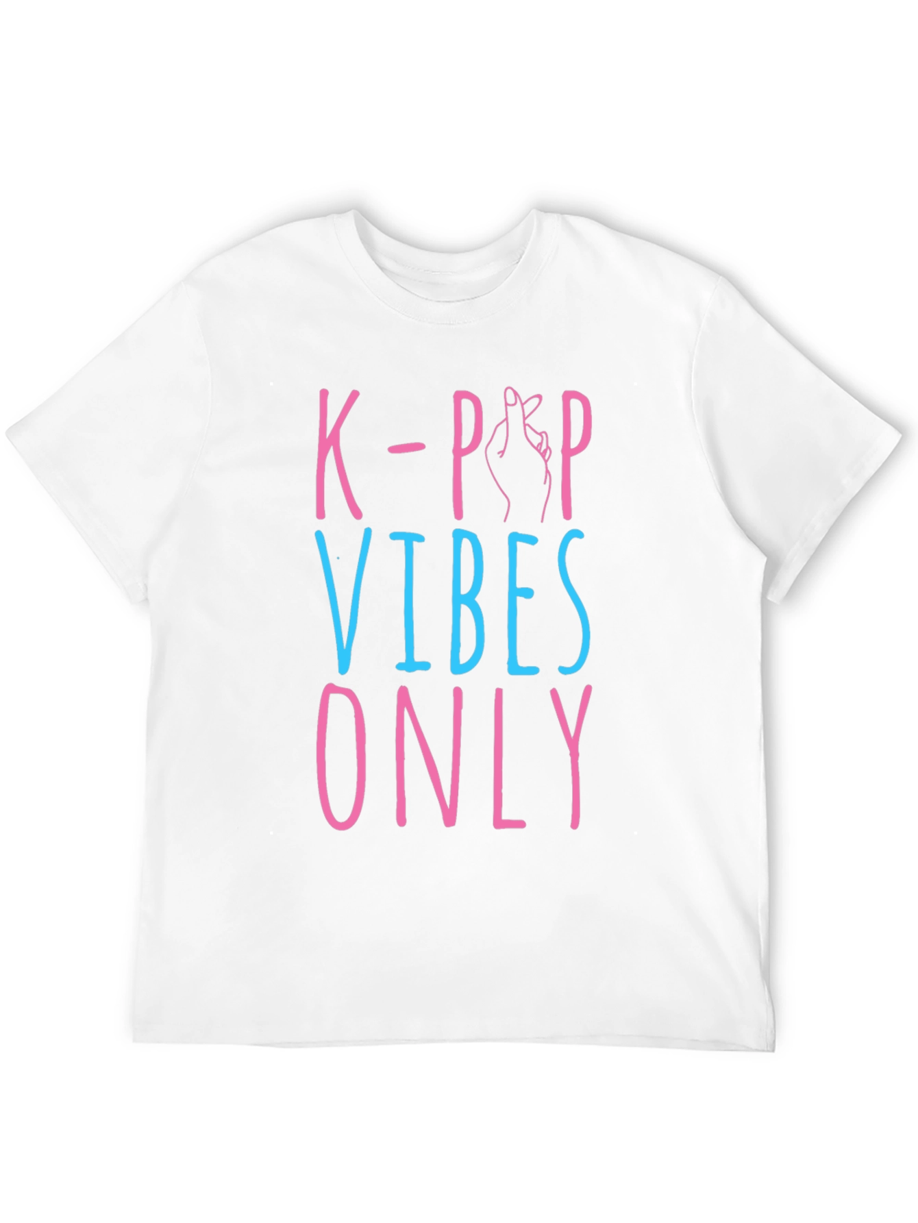 K-Pop Vibes Only Graphic Tee - Black