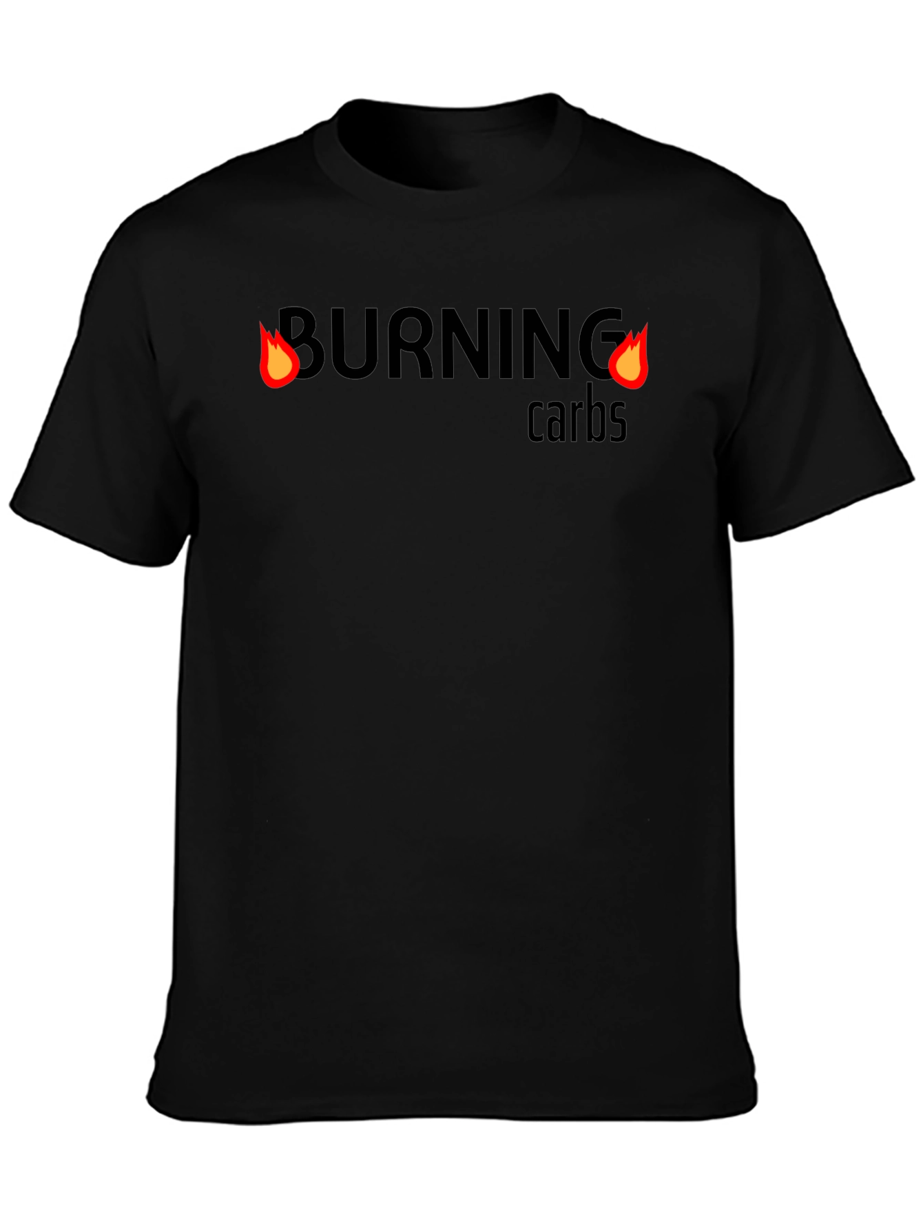 Burning Carbs Graphic Tee - Workout Motivation